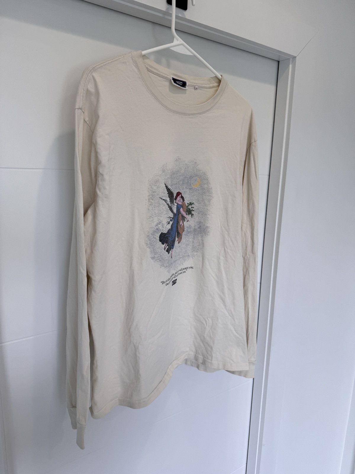 Kith Kith Mens Wisdom Long Sleeve LS Creme Off White Tee Size M Size US M / EU 48-50 / 2 - 3 Thumbnail