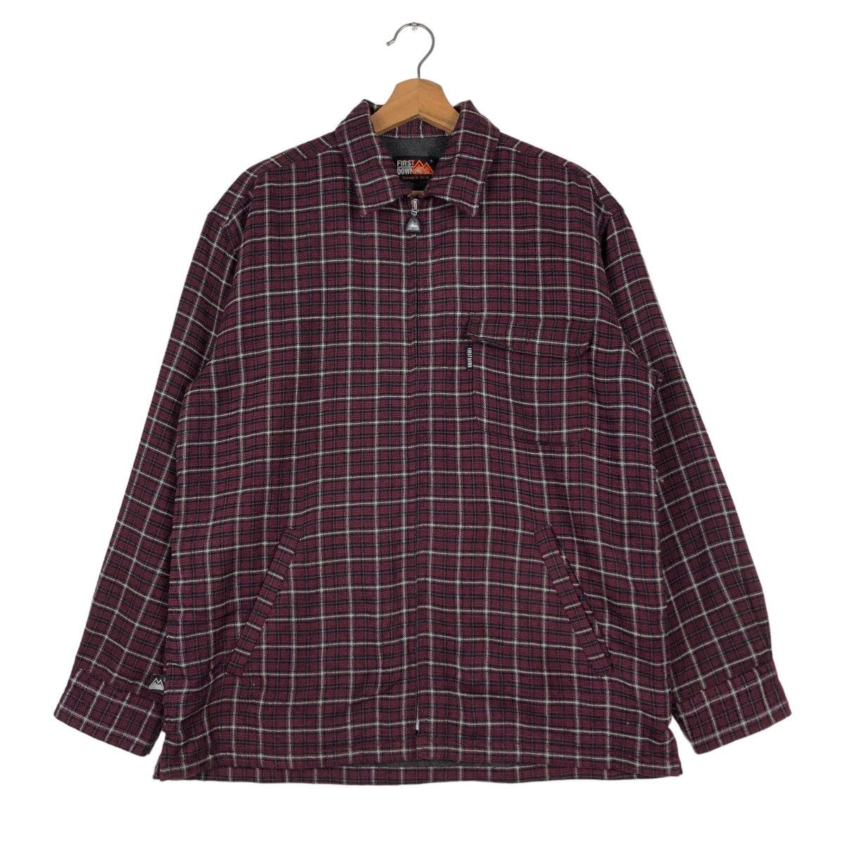 Japanese Brand 🔥Vintage Flannel Shirt Jacket Tartan Design First Down Usa Size US M / EU 48-50 / 2 - 1 Thumbnail