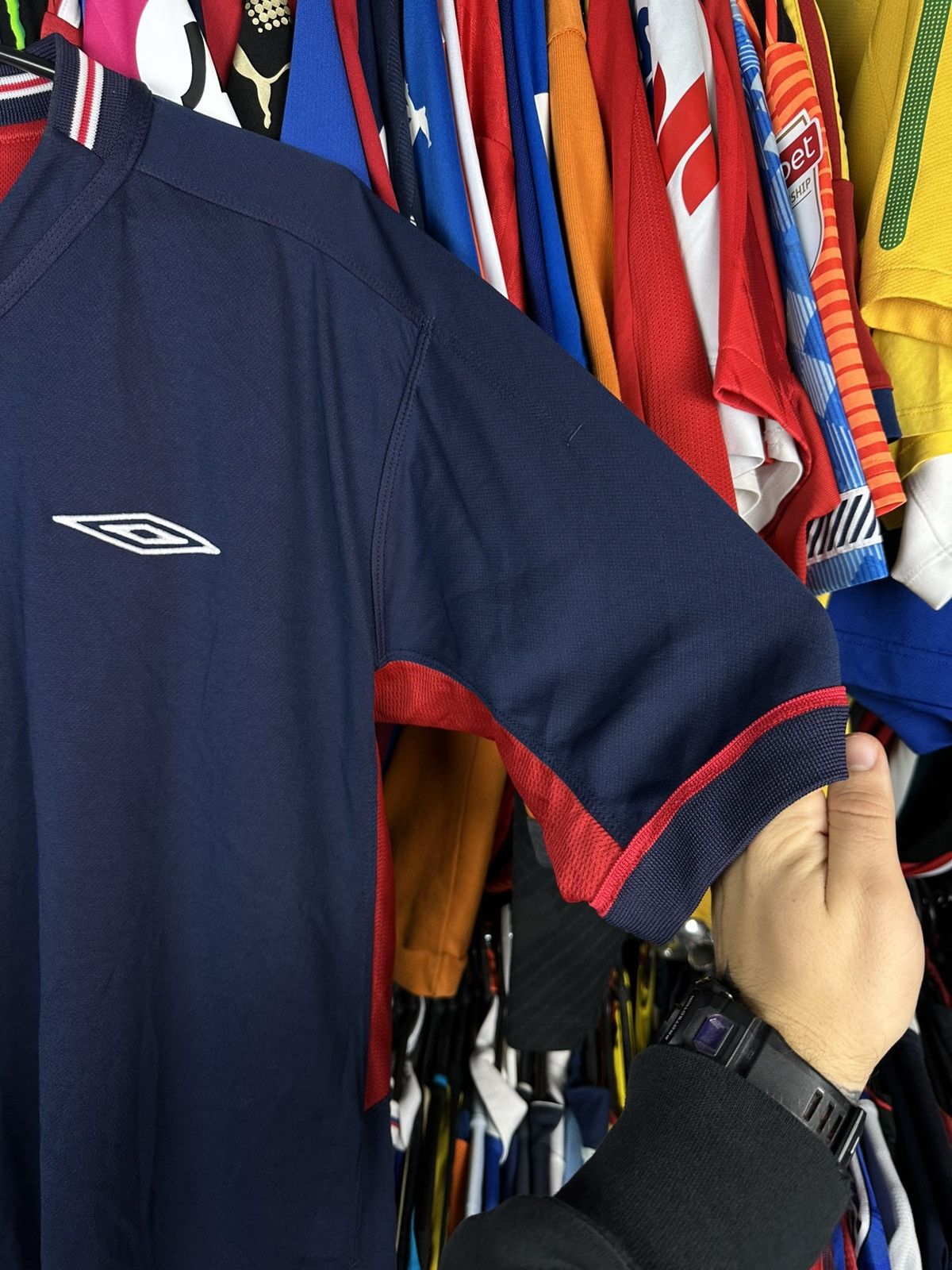 Umbro Umbro England 2002-2004 Away Shirt Football Soccer Jersey Size US XL / EU 56 / 4 - 9 Thumbnail