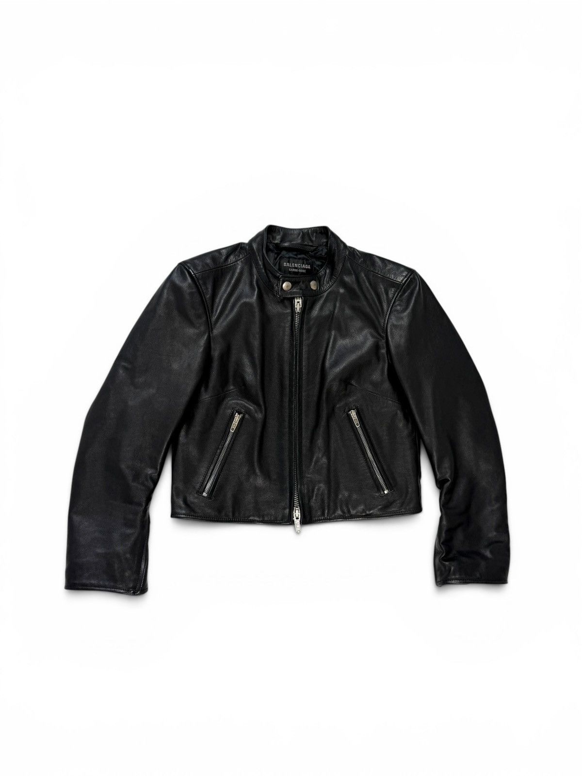 Balenciaga Balenciaga Racer Jacket Black Leather Size M / US 6-8 / IT 42-44 - 1 Thumbnail