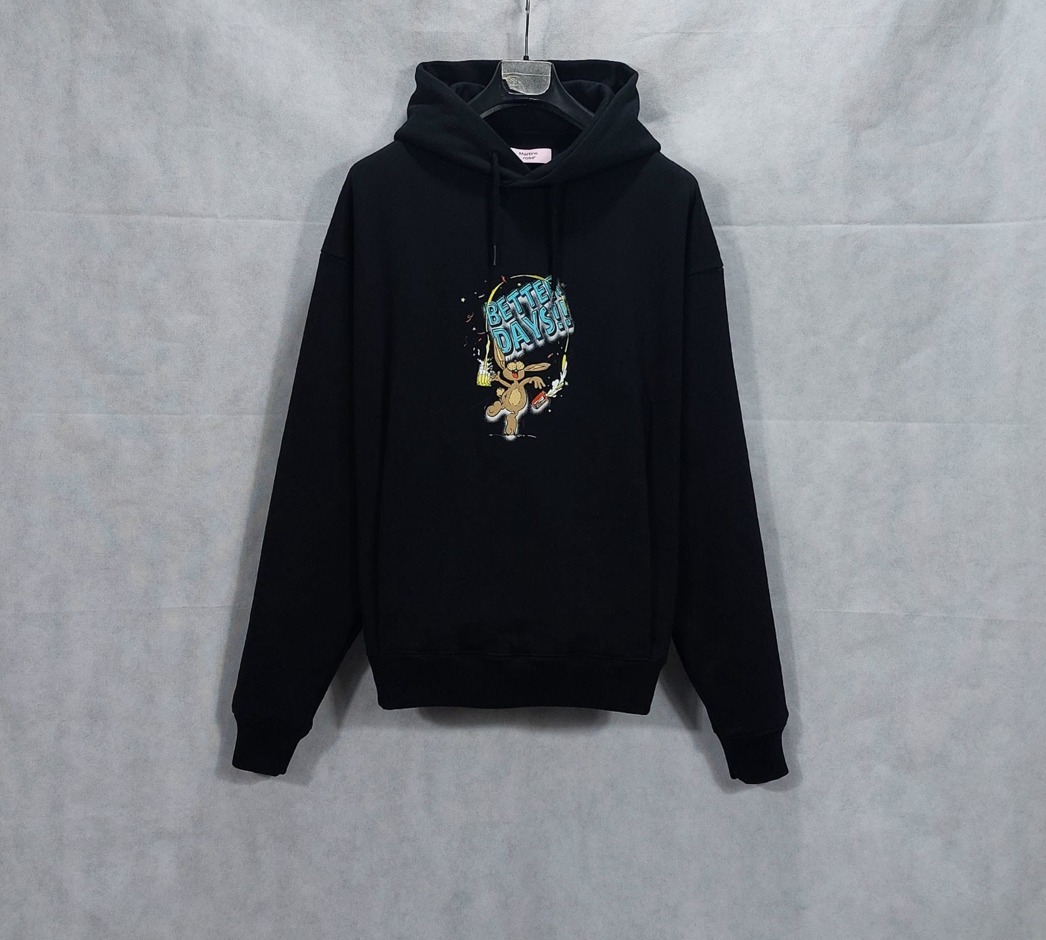 image of Martine Rose Better Days Hoodie in Black, Men's (Size XL)