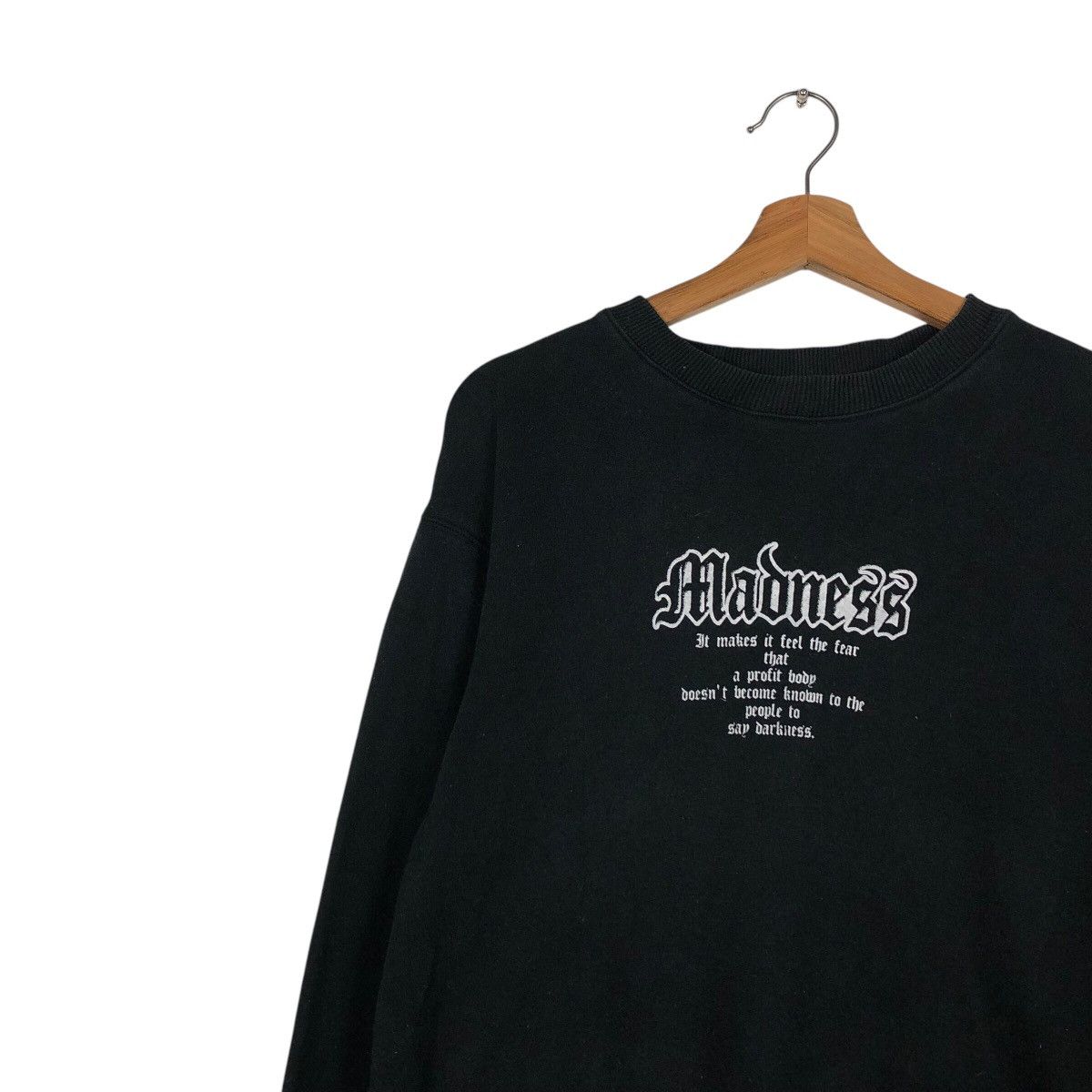 Japanese Brand 📌Vintage Sweatshirt Madness Punk Design Chrome Hearts Style Size US M / EU 48-50 / 2 - 8 Thumbnail