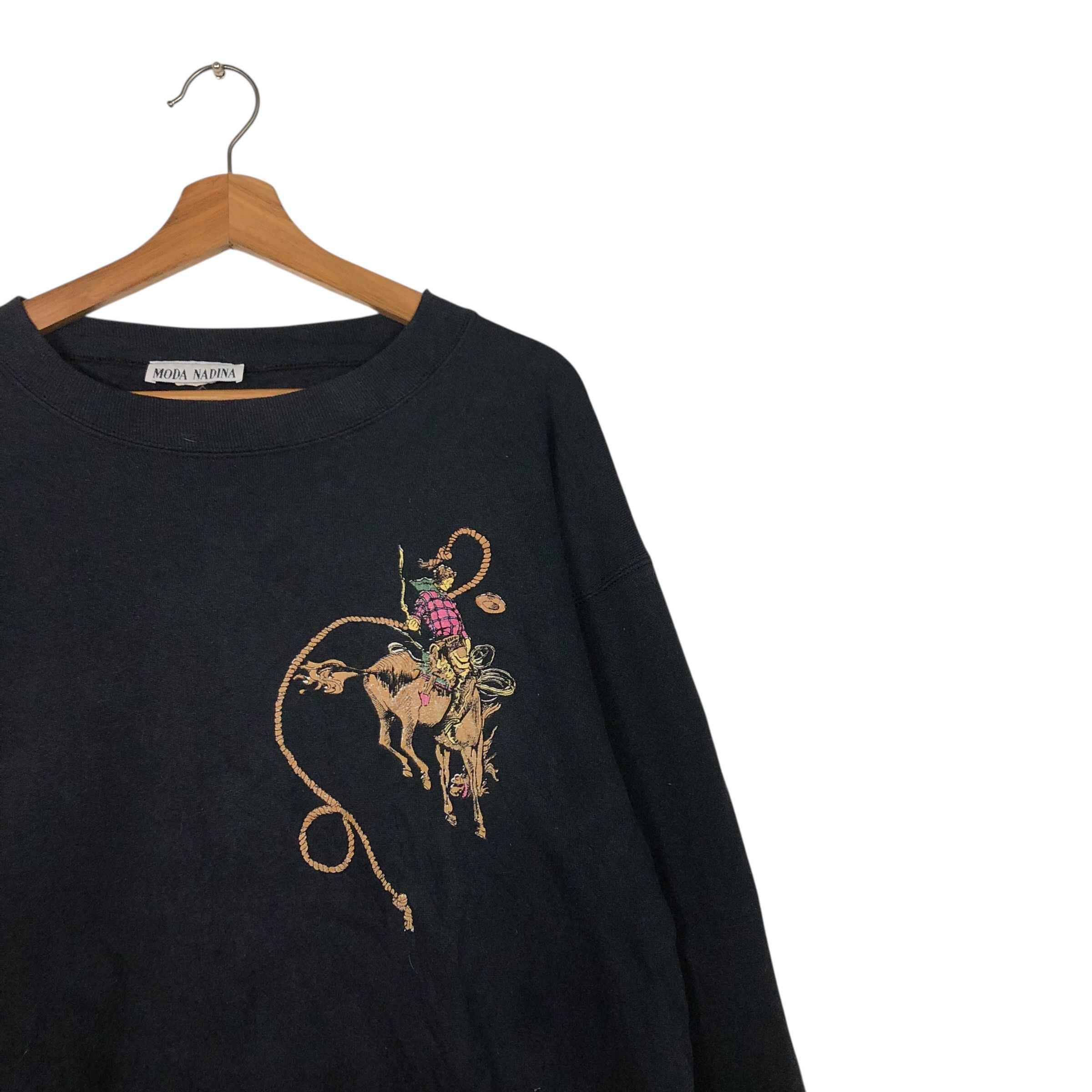 Japanese Brand 📌Vintage Sweatshirt Mona Nadina Cartoon Design Big Logo Size US M / EU 48-50 / 2 - 7 Thumbnail