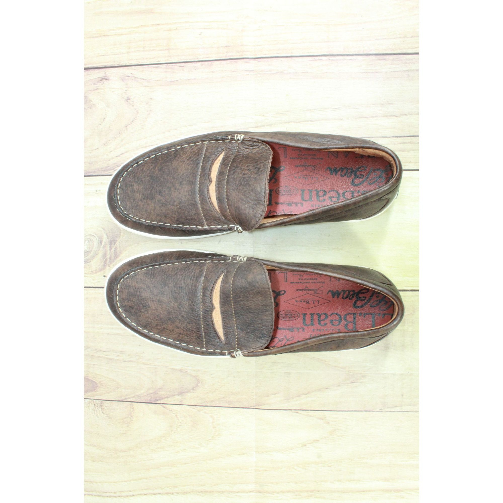 L.L. Bean LL Bean Mountainville Brown Leather Penny Loafers 11 Size US 11 / EU 44 - 7 Thumbnail
