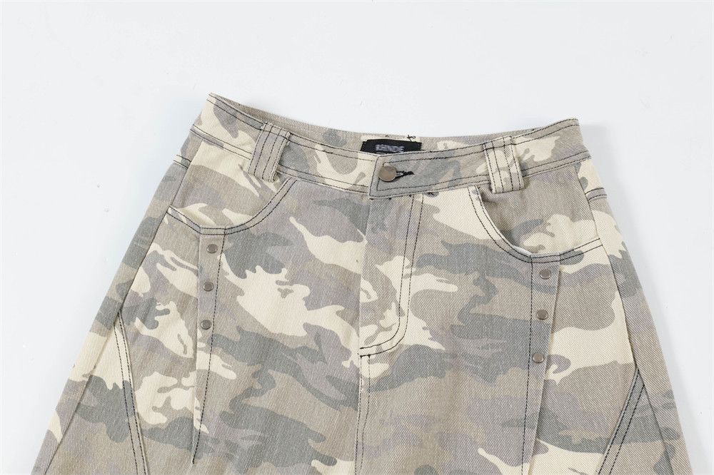 Jean Men's high street hip-hop wide-leg camouflage work trousers Size US 32 / EU 48 - 3 Thumbnail