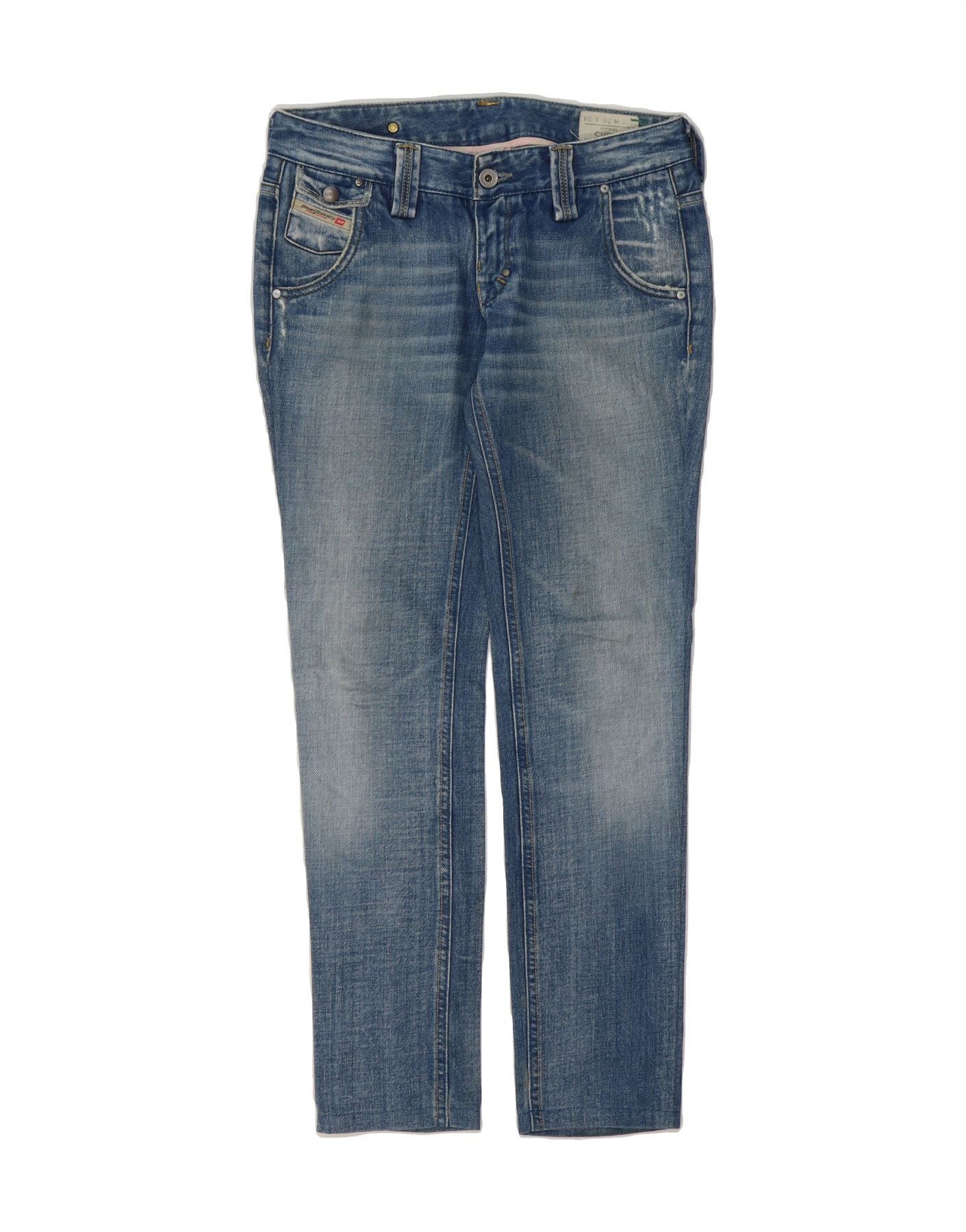 Diesel Womens Chela Slim Jeans W26 L29 Blue Cotton Size 42" / US 20 - 1 Thumbnail