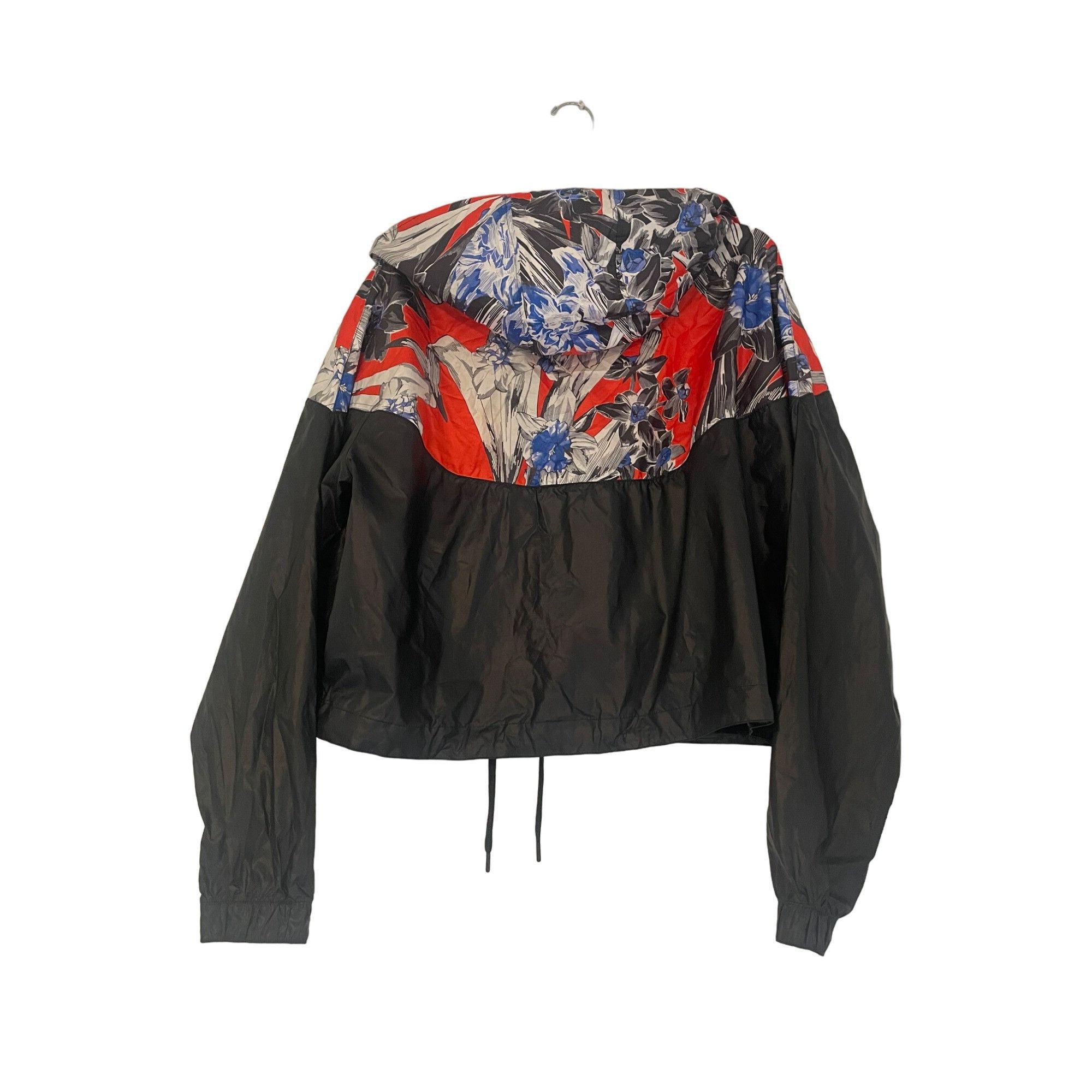 Nike Nike Women's Floral Windbreaker Jacket 1X Black Red Blue Cro Size XL / US 12-14 / IT 48-50 - 8 Thumbnail