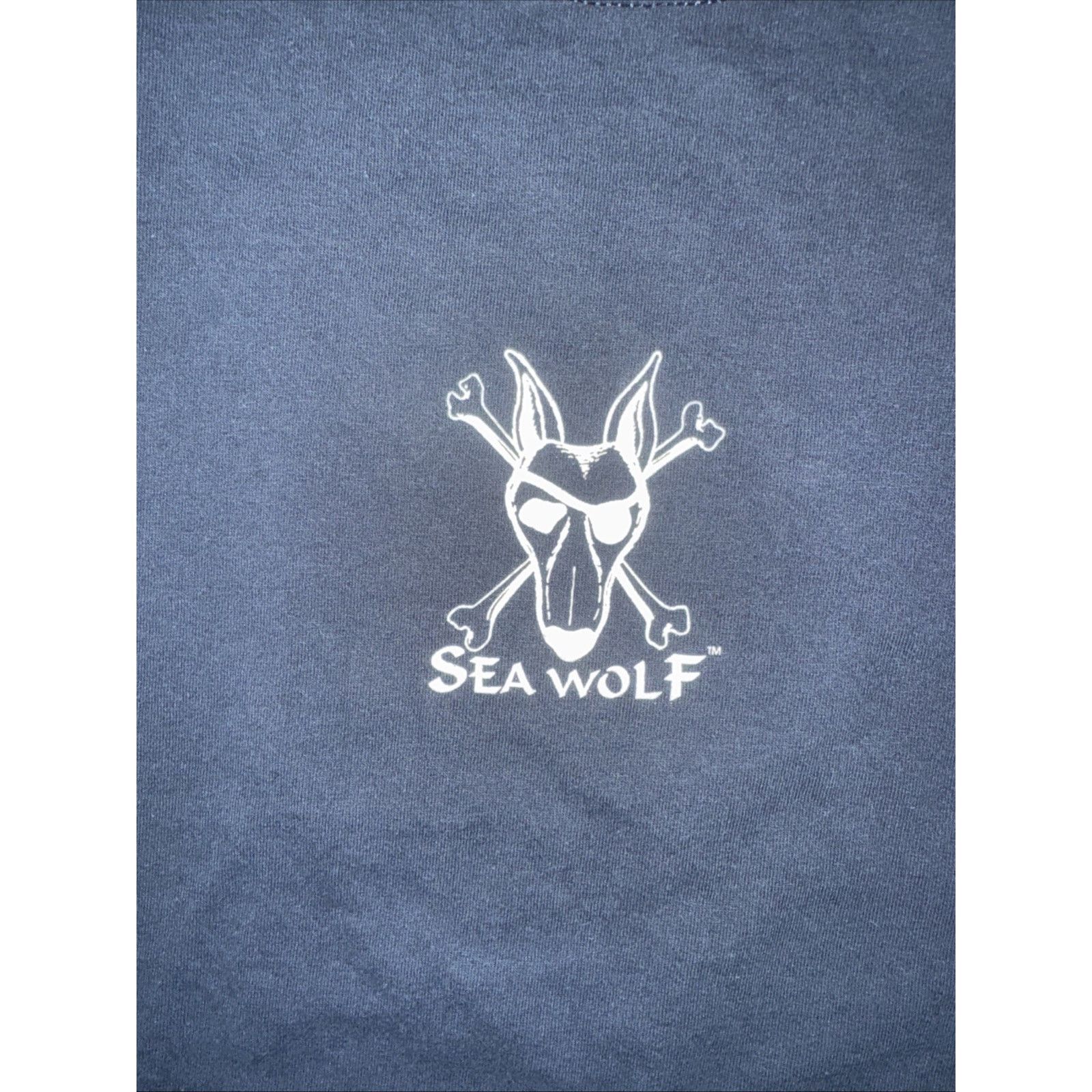 Band Tees × Vintage Sea Wolf Pirate T-Shirt Black 2XL Skull Crossbones Biker Tee Size US XXL / EU 58 / 5 - 4 Thumbnail