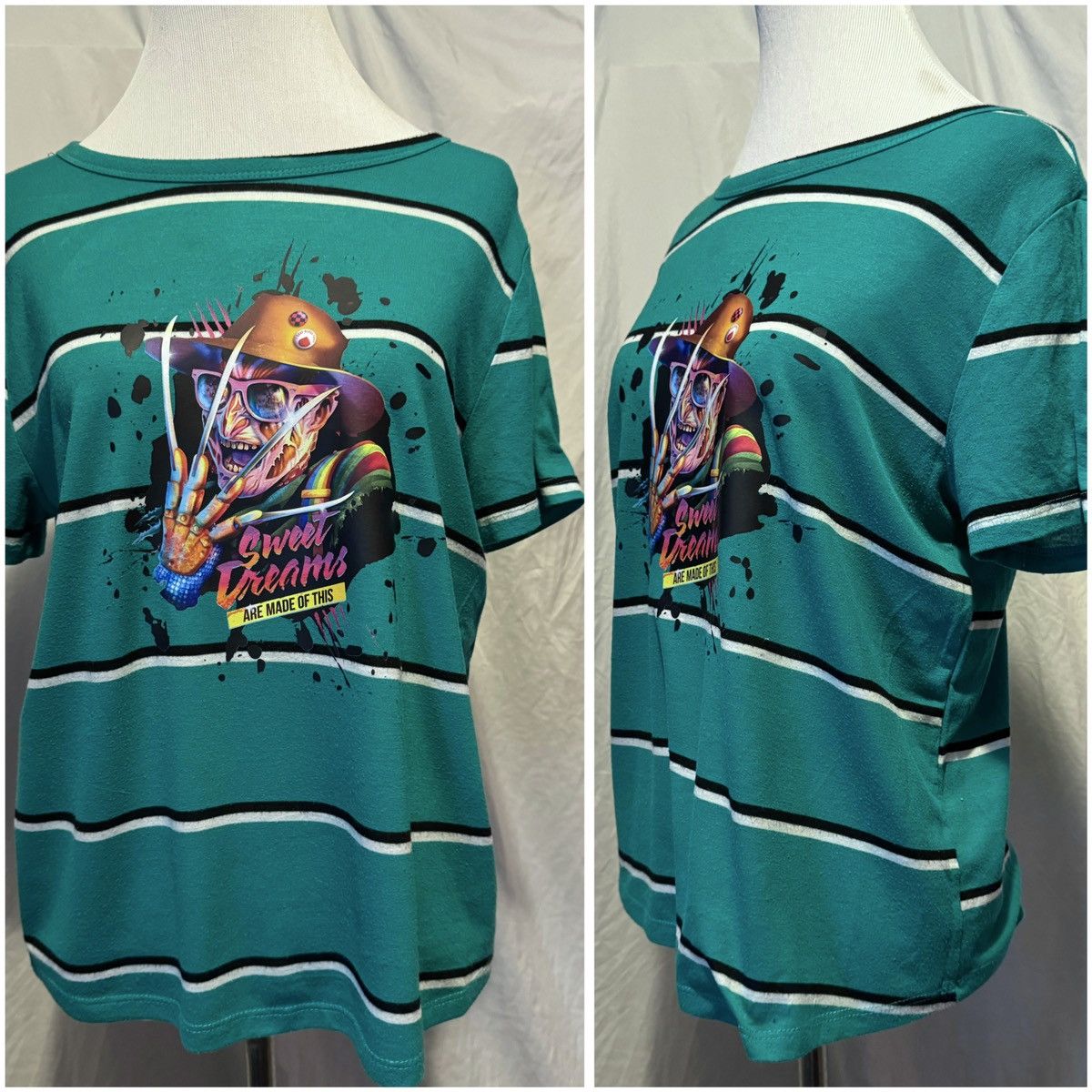 Vintage Freddy, Sweet Dreams, Y2K, Upcycled, Short Sleeve Tee Size M / US 6-8 / IT 42-44 - 3 Thumbnail