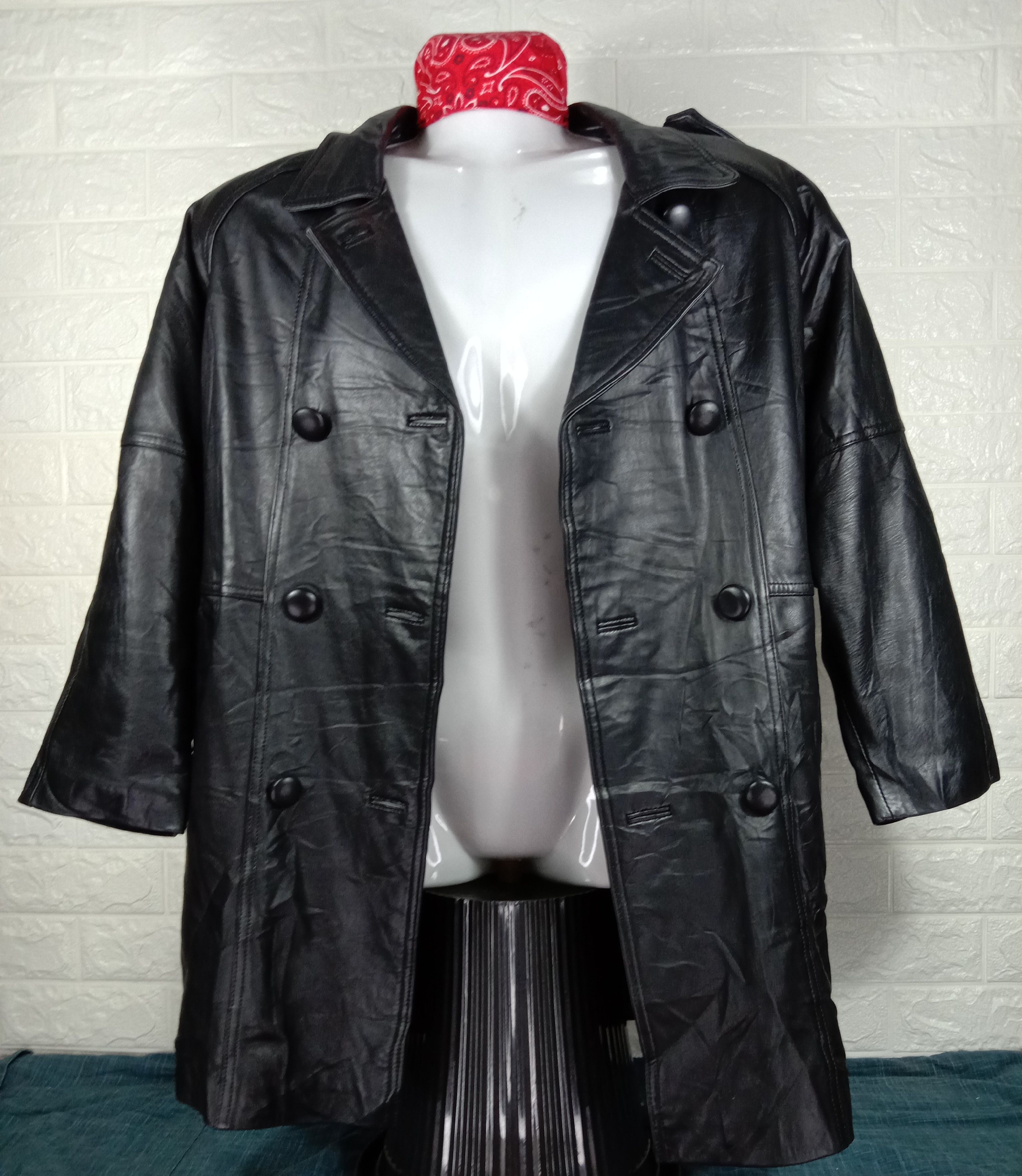 Japanese Brand Vintage Black Leather Jacket Size US L / EU 52-54 / 3 - 5 Thumbnail