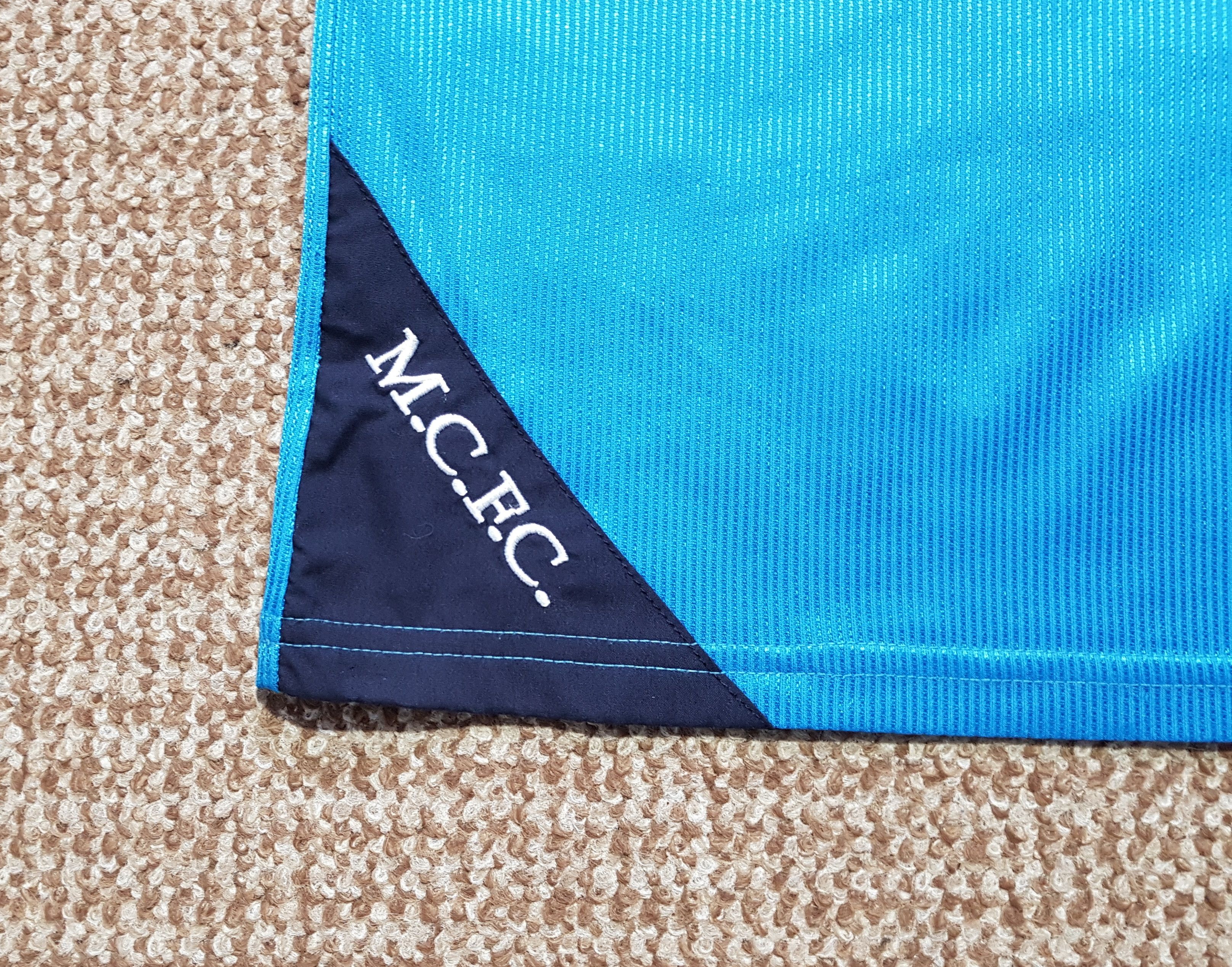 Le Coq Sportif Manchester City 1999-2001 Vintage Football Soccer Jersey XL Size US XL / EU 56 / 4 - 3 Thumbnail