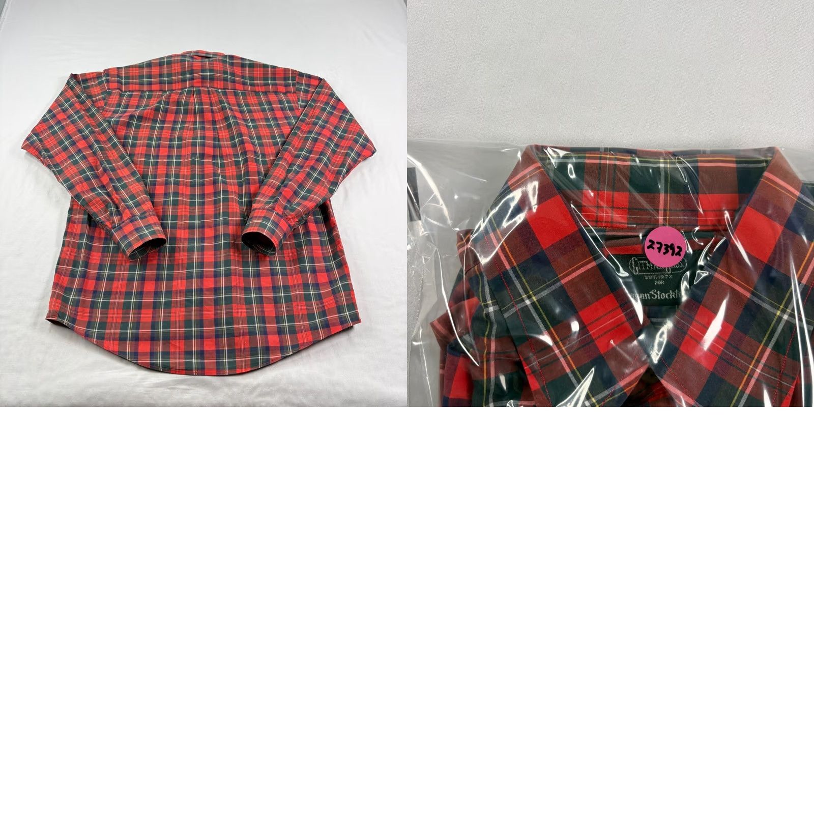 Vintage Gitman Bros Shirt Mens Small Red Plaid Button Up Long Sleeve USA Made Size US S / EU 44-46 / 1 - 8 Thumbnail
