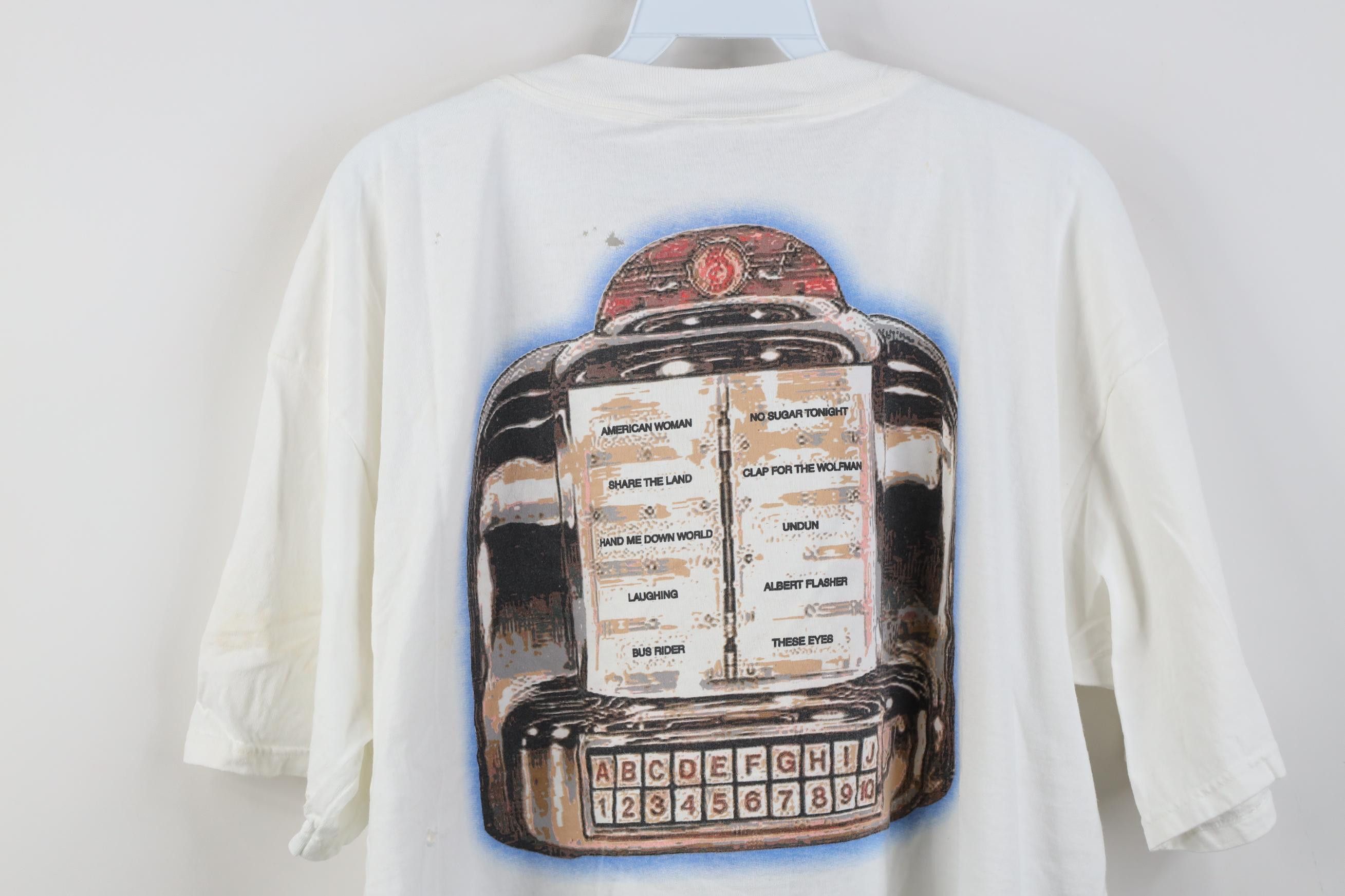 Vintage Vintage 90s American The Guess Who Band T-Shirt White USA Size US XL / EU 56 / 4 - 16 Thumbnail