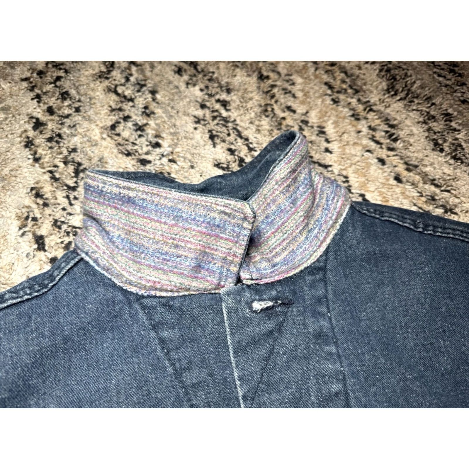 Lee 90s Lee Denim Trucker Vest - Mens Large, Lined, Vintage Size US L / EU 52-54 / 3 - 7 Thumbnail