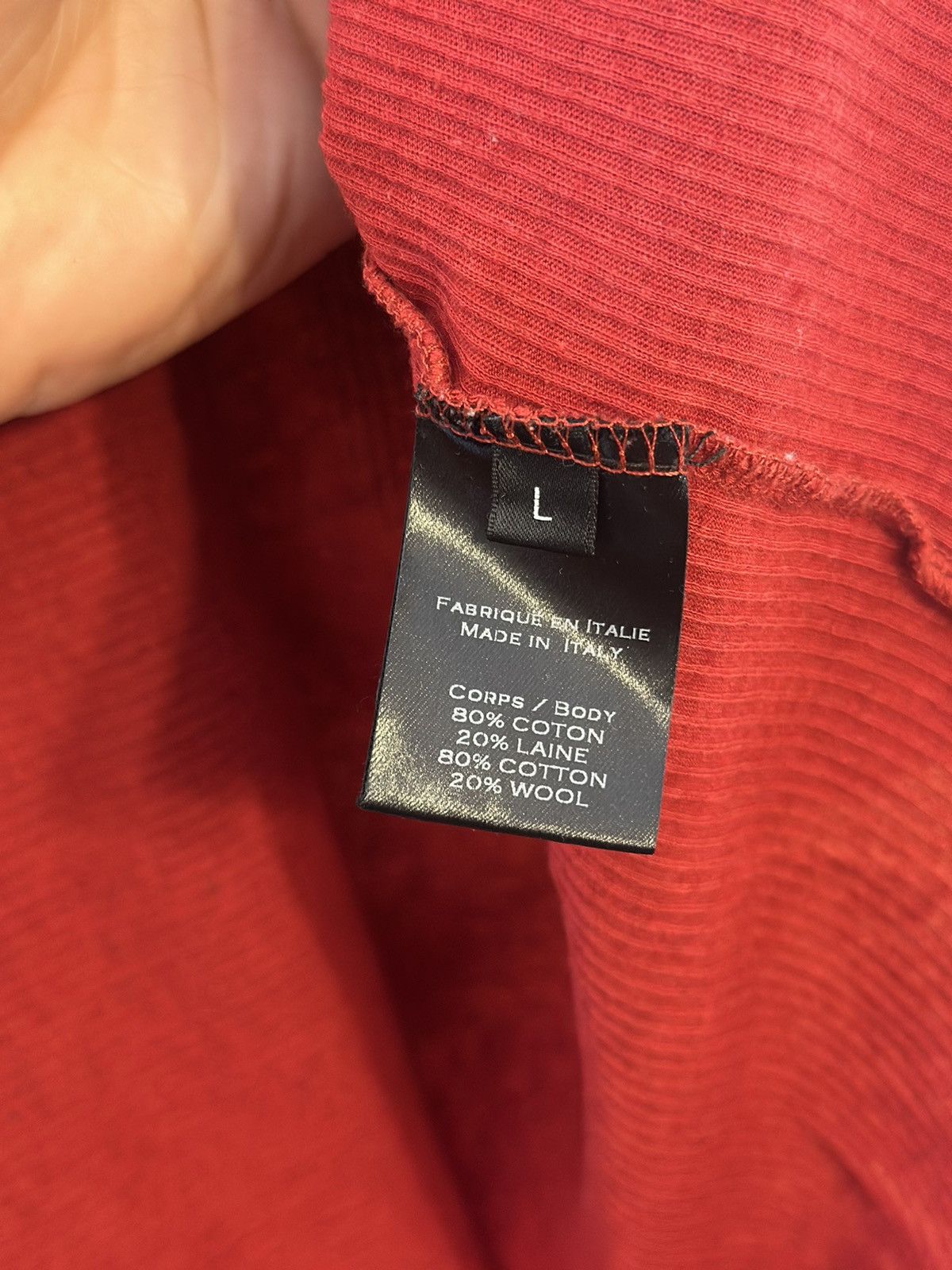 Balmain Rib Knit T-Shirt Size US L / EU 52-54 / 3 - 7 Thumbnail