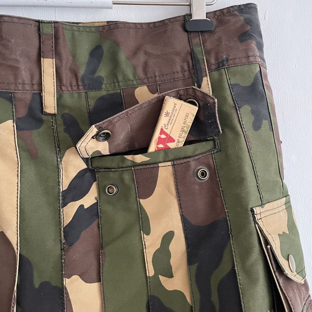Handmade Archive Military Camo Cargo Handmade Skirt Size 36" / US 14 / IT 50 - 9 Thumbnail