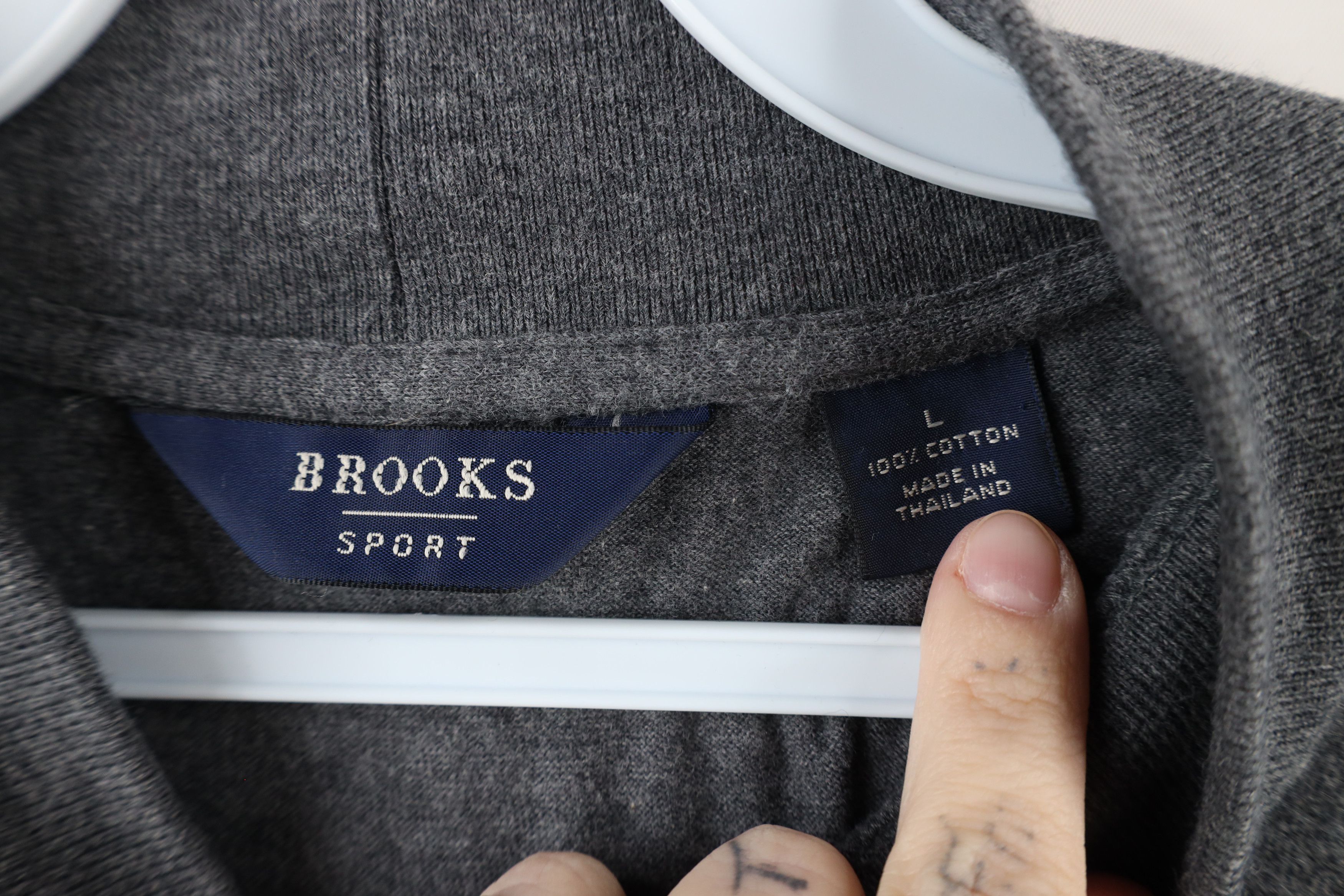 Brooks Brothers × Vintage Vintage 90s Brooks Brothers Mock Neck Long Sleeve T-Shirt Size US L / EU 52-54 / 3 - 4 Thumbnail