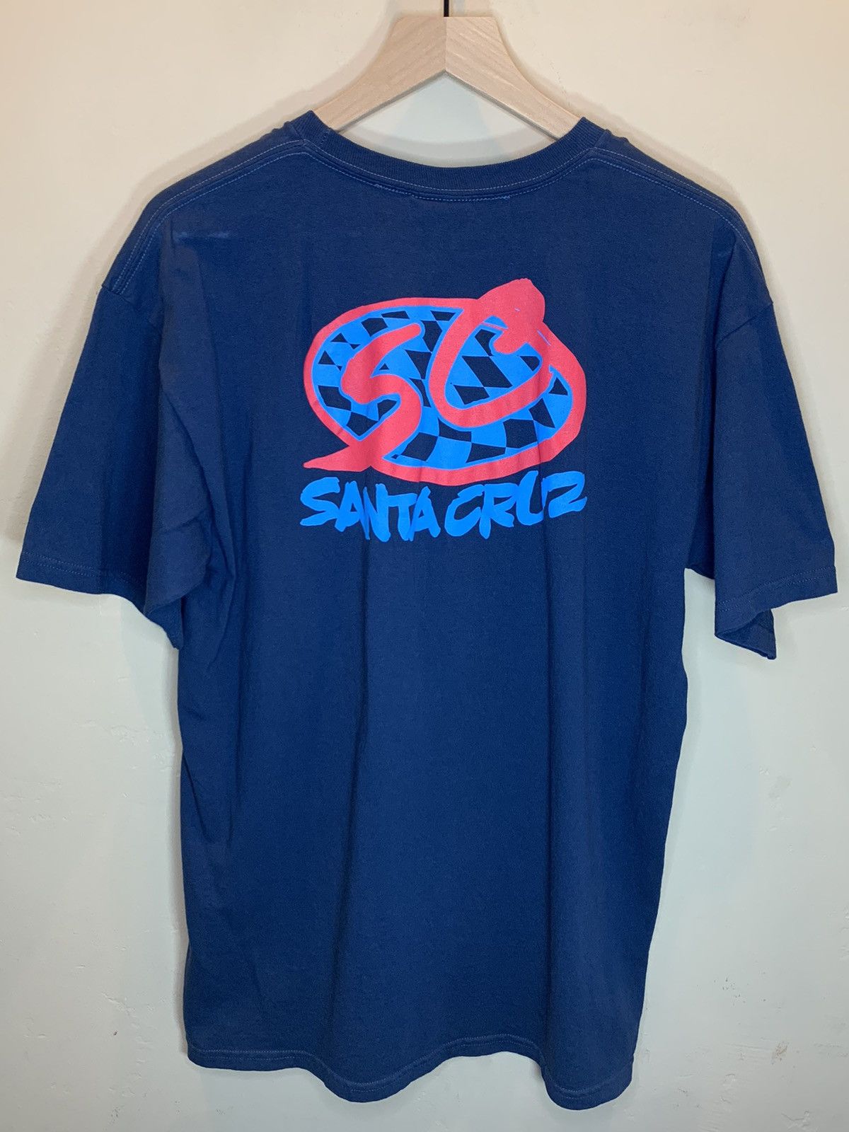 Santa Cruz Skateboards *RARE* Vintage Santa Cruz Skateboards NHS Skate Logo T-Shirt Size US L / EU 52-54 / 3 - 1 Thumbnail