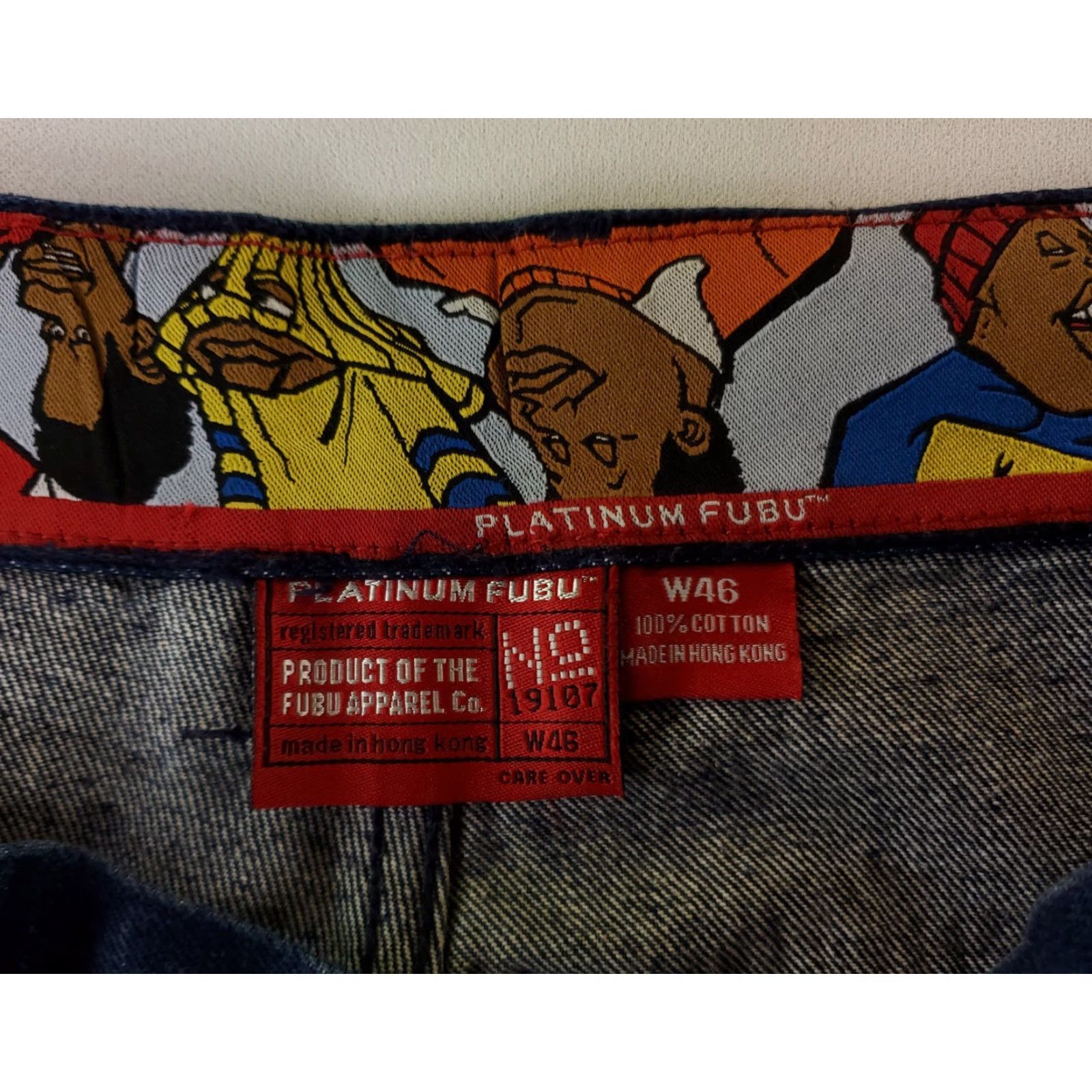Fubu FUBU Jeans Fat Albert VTG 90s 19107 Platinum Mens 46 (44x31 Actual) Size US 44 / EU 60 - 4 Thumbnail