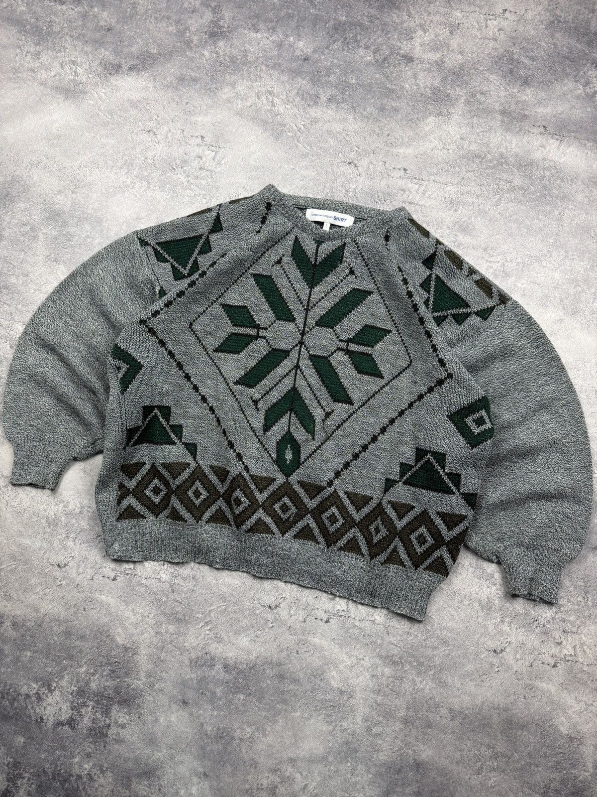 Comme des Garcons SHIRT Comme des Garcons SHIRT Sweater Knit Japanese Brand Size US L / EU 52-54 / 3 - 3 Thumbnail