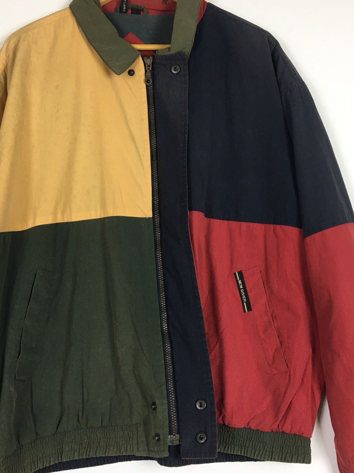 Vintage Vintage New River Colour Block Bomber Size US XL / EU 56 / 4 - 9 Thumbnail