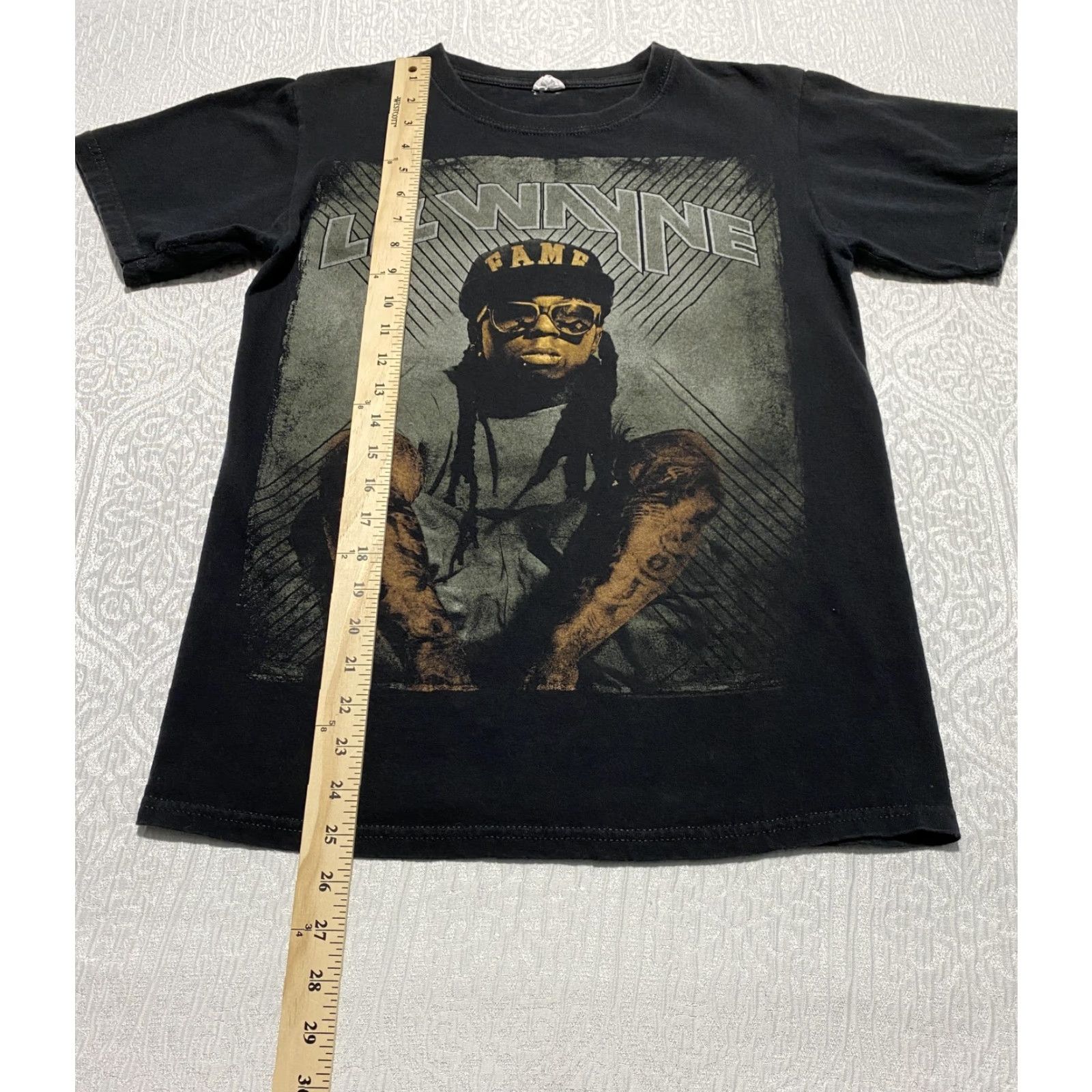 Anvil VINTAGE Lil Wayne Shirt Mens Small Black Graphic Rap Tee Anvil Band Hip Hop Music Tour Size US S / EU 44-46 / 1 - 5 Thumbnail