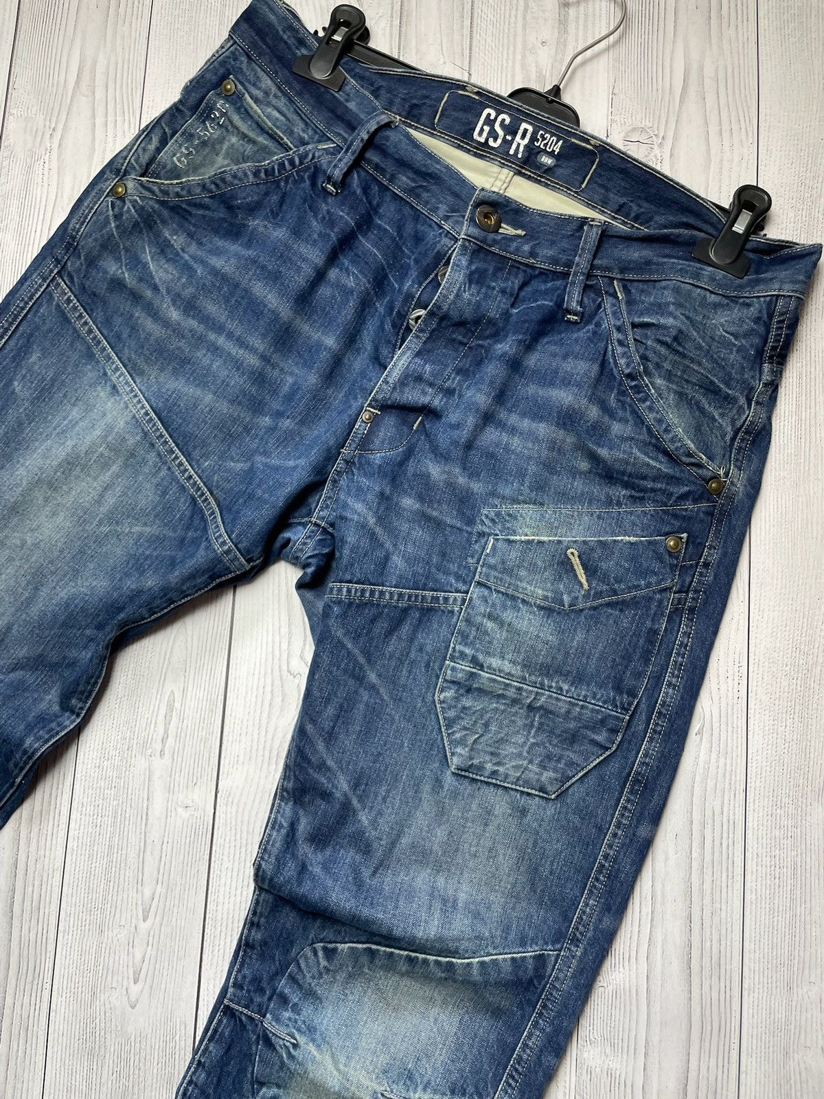 G-Star × Vintage Vintage Raw G-Star jeans pants size W34 logo pockets Size US 34 / EU 50 - 3 Thumbnail