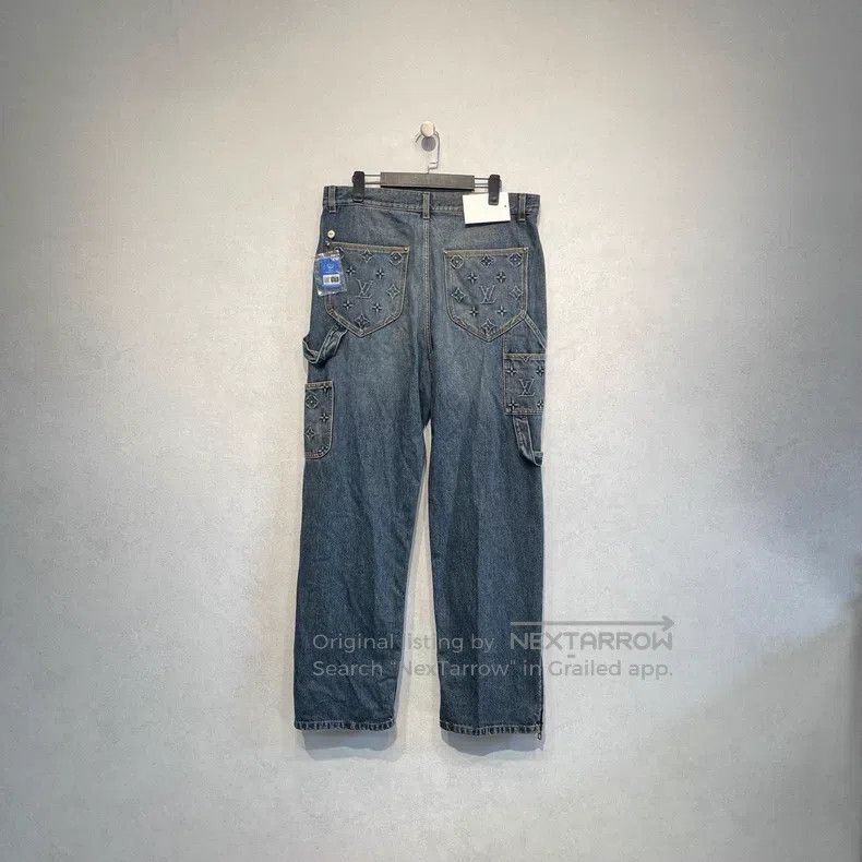 Louis Vuitton Louis Vuitton Embossed presbyopic jeans Size US 34 / EU 50 - 2 Thumbnail