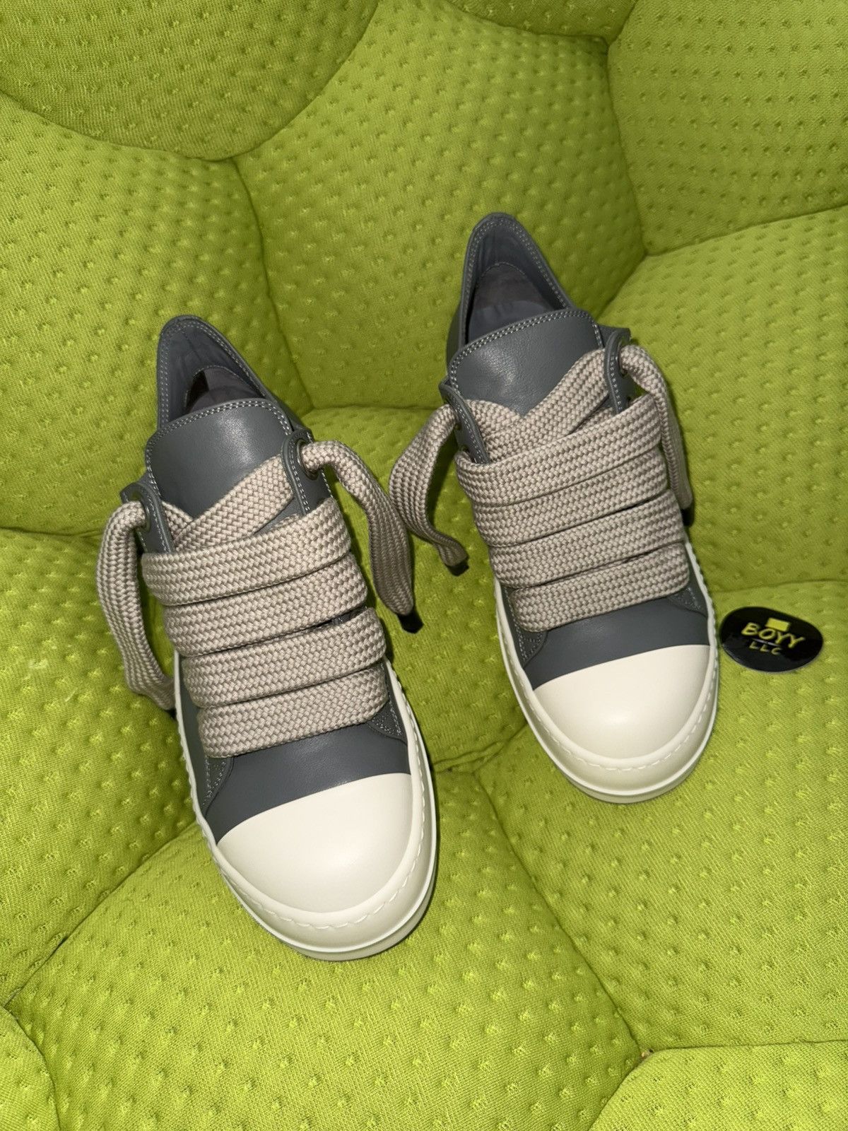 Rick Owens Jumbo lace low top sneakers Size US 12 / EU 45 - 6 Thumbnail