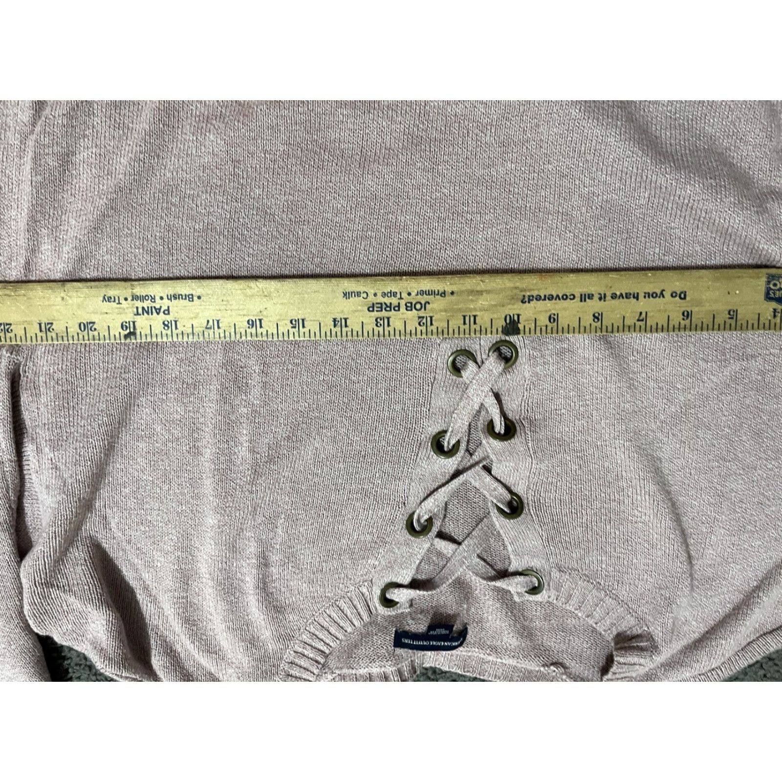 American Eagle Outfitters VINTAGE American Eagle Pullover Sweater Women Large Pink Long Sleeve Knitted Cozy Casual All Seasons Size L / US 10 / IT 46 - 4 Thumbnail