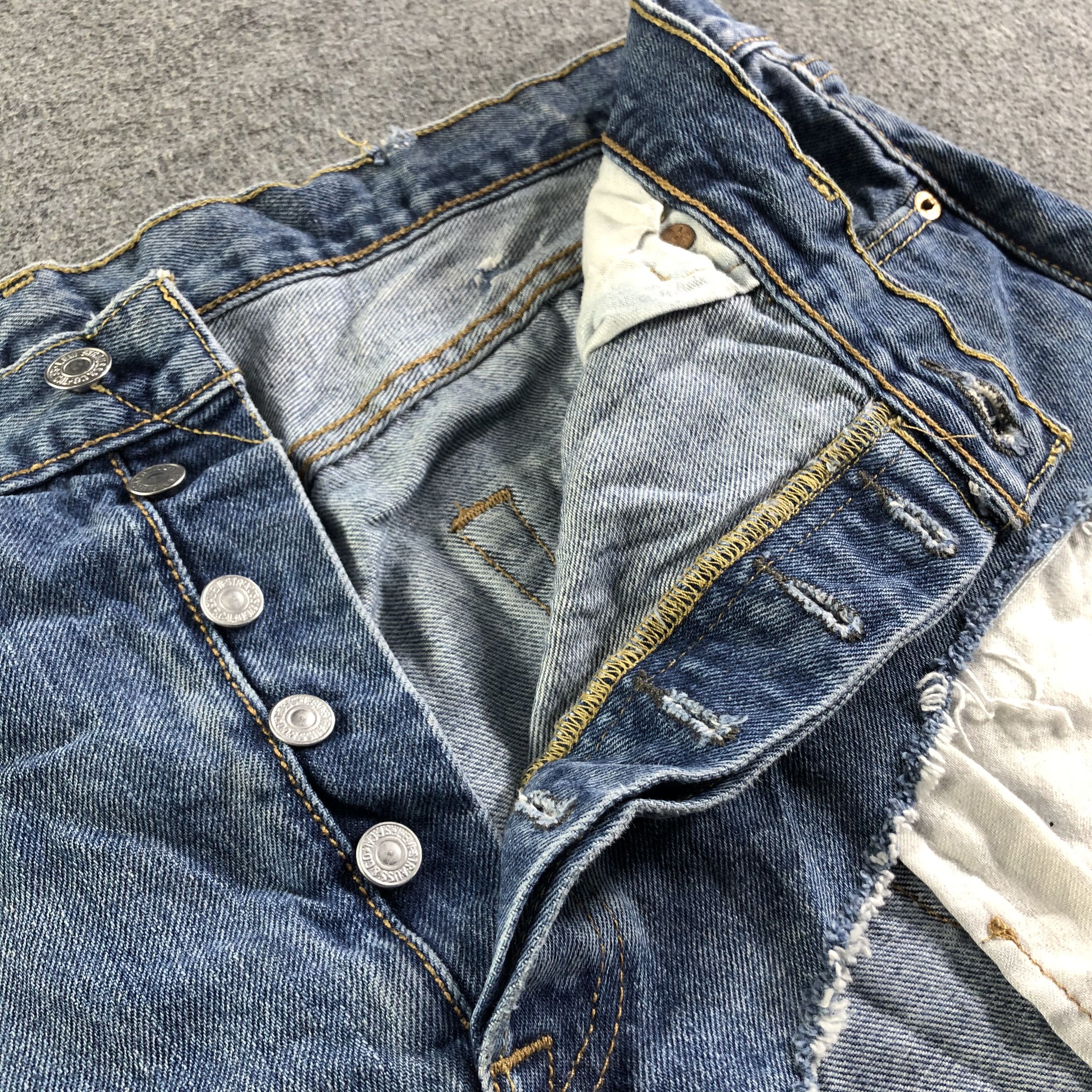 Levi's × Vintage Vintage Blue Wash Levis 501 Jeans-J4163 Size 39" - 4 Thumbnail