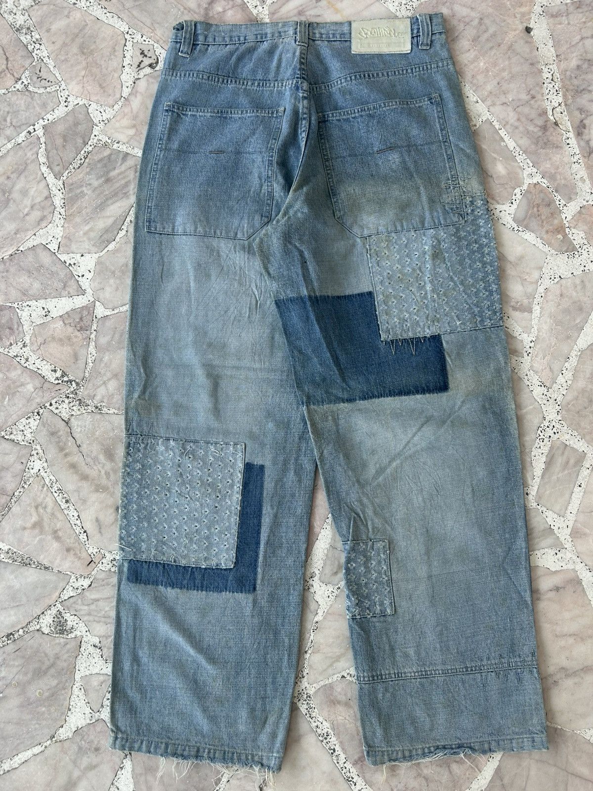 Southpole Southpole Vintage Sashiko Patchwork Japan Denim Size US 30 / EU 46 - 2 Thumbnail