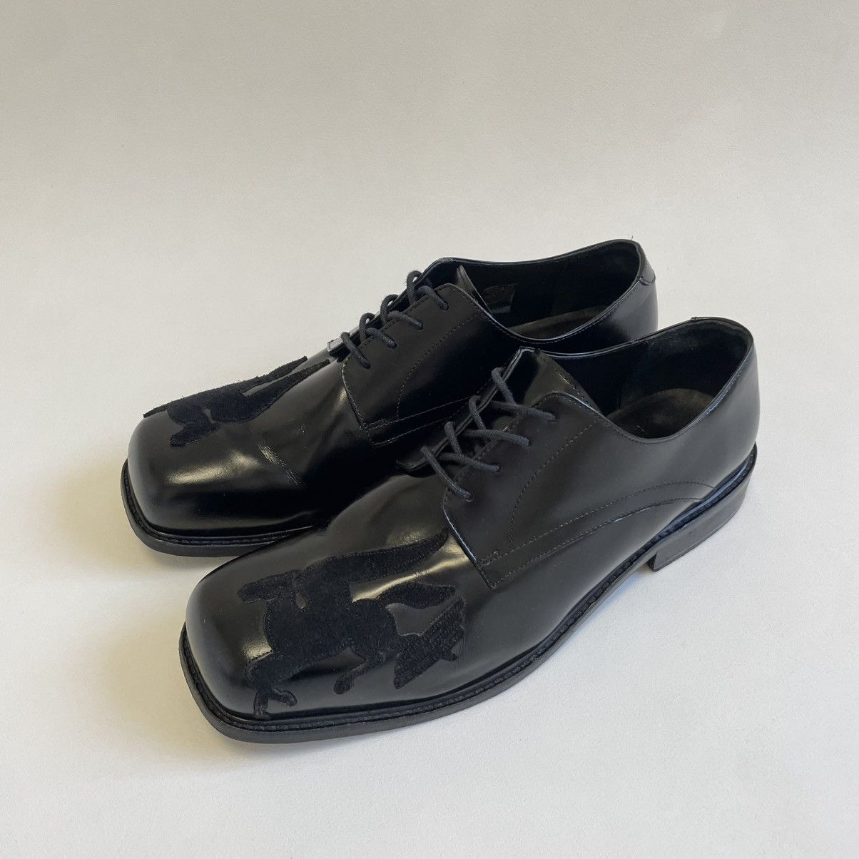 Stefan Cooke ‘Pegasus Patch’ Square Toe Leather Derby Shoes Size US 12 / EU 45 - 15 Thumbnail