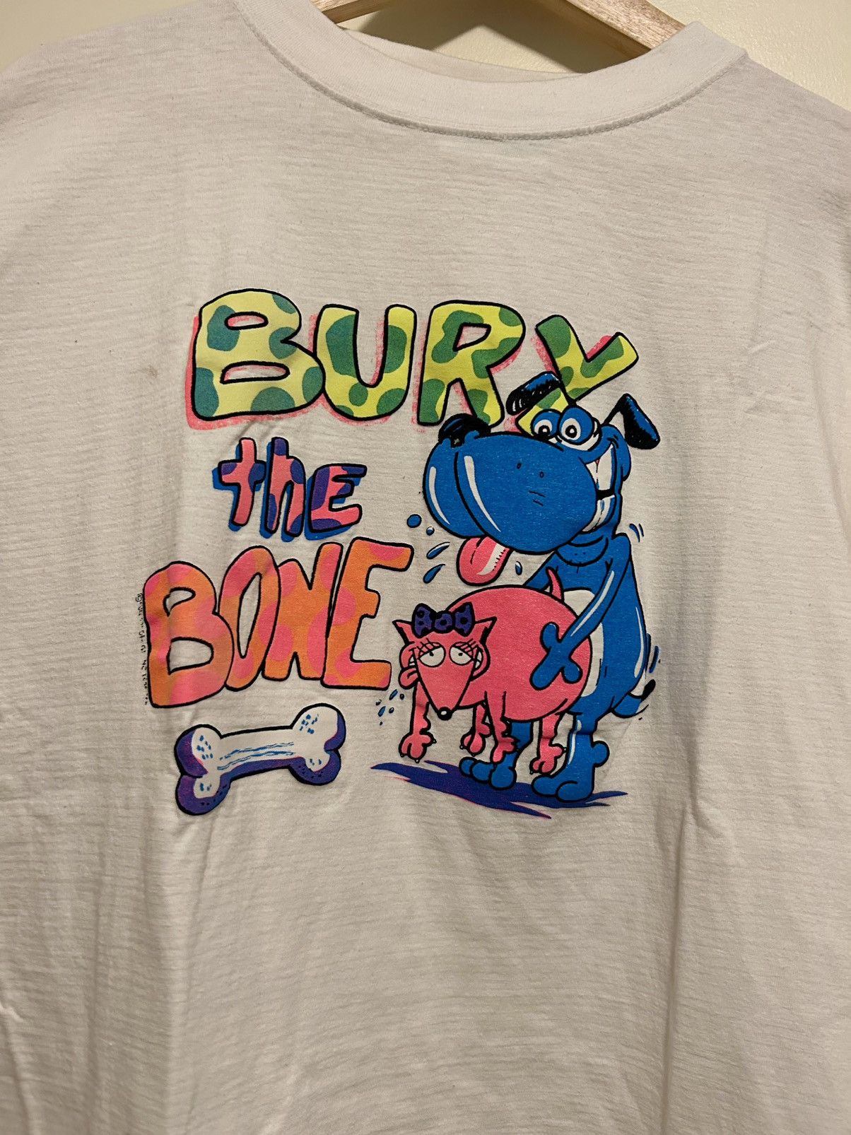 Vintage “Bury the Bone” Y2K Vintage Comedy Tee Size US L / EU 52-54 / 3 - 2 Thumbnail