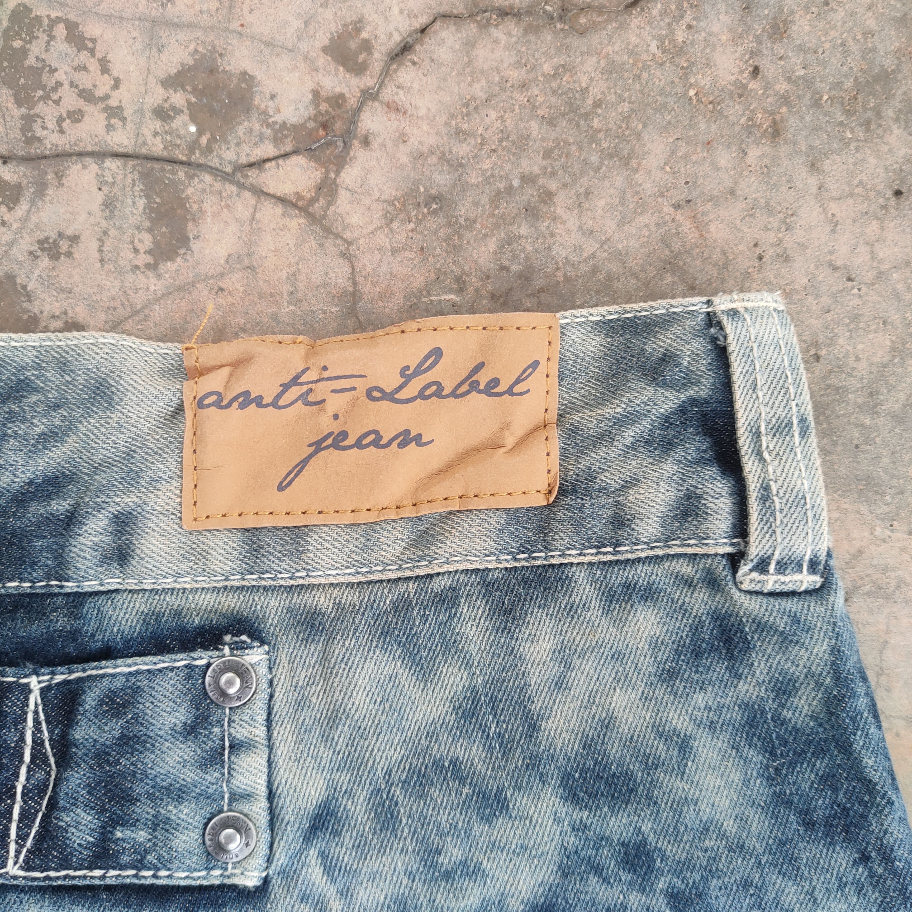 Japanese Brand × Jean × Vintage W31 VINTAGE ANTI LABEL JEANS FADED DENIM PANTS Size US 31 - 14 Thumbnail