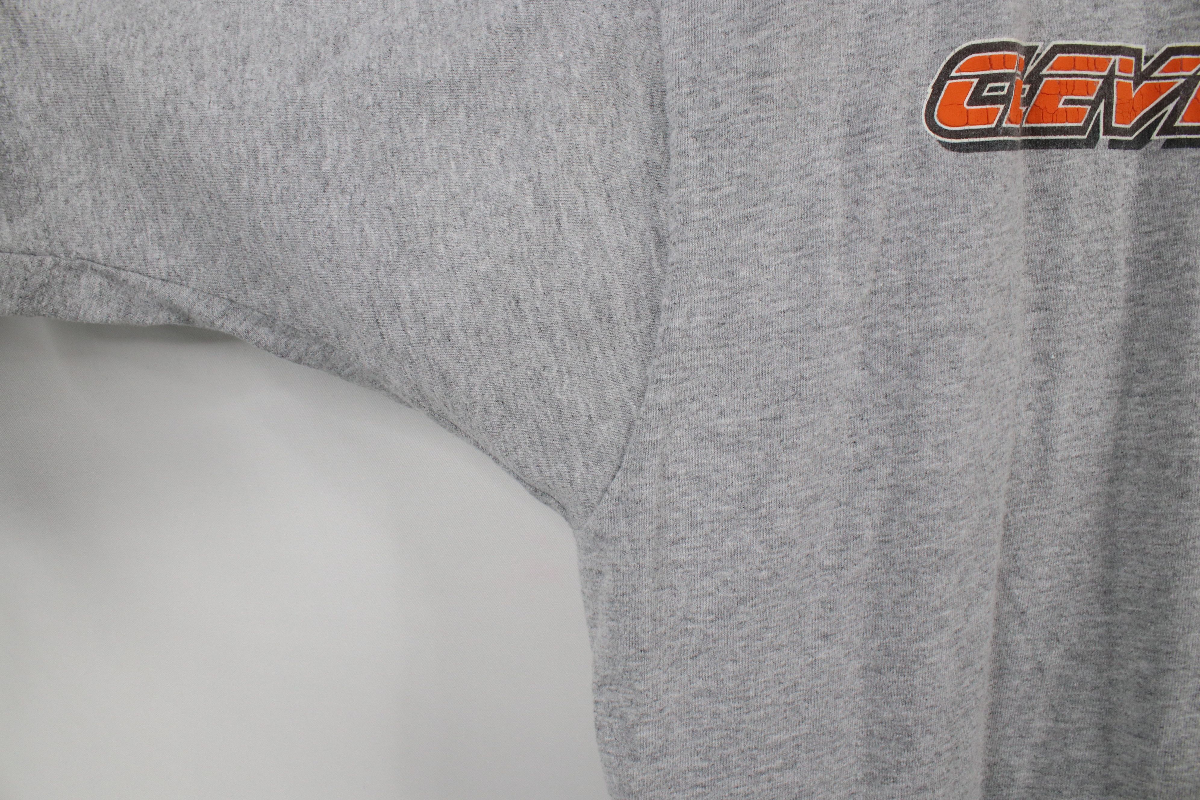 Reebok × Vintage Vintage Reebok Cleveland Football T-Shirt Heather Gray Size US L / EU 52-54 / 3 - 6 Thumbnail
