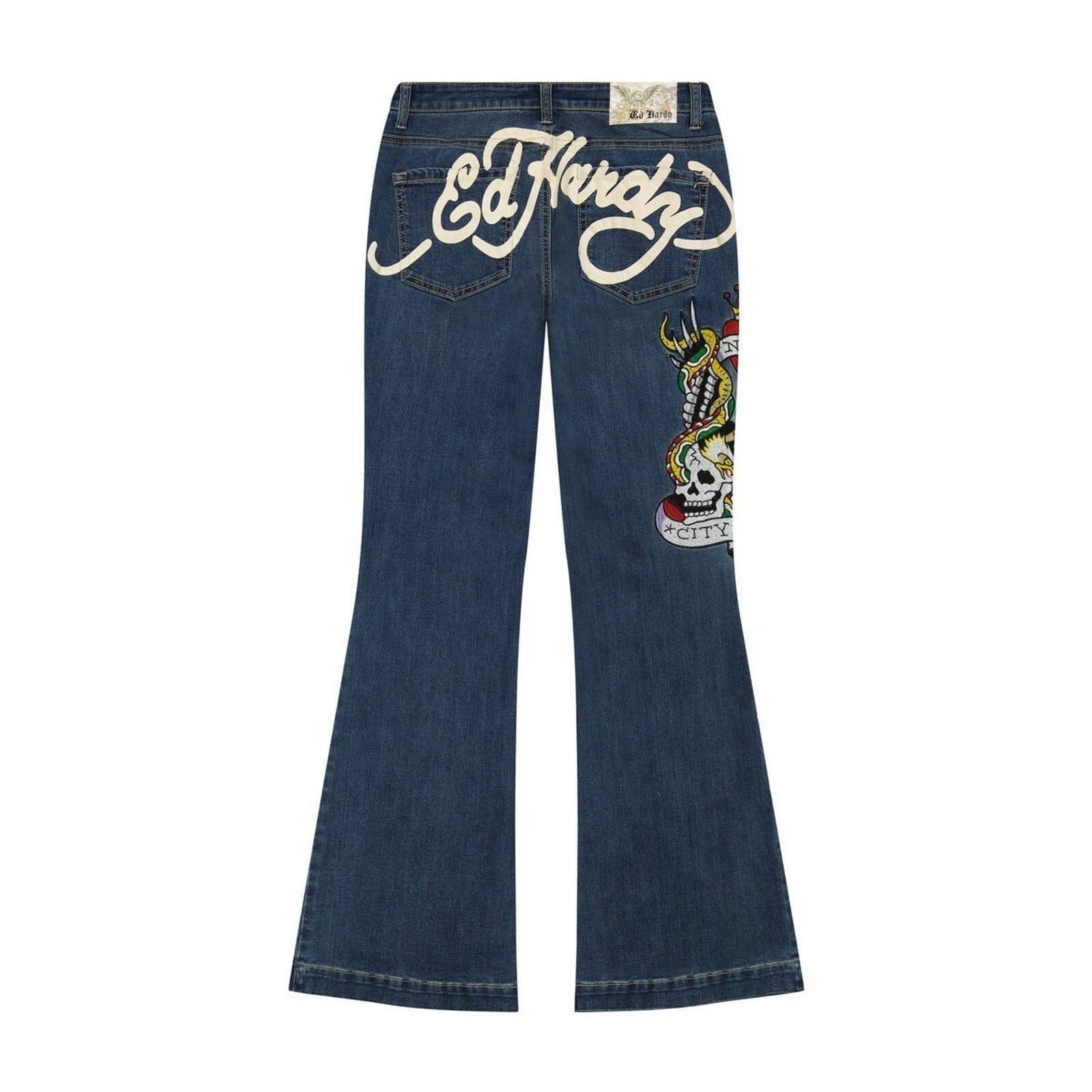 Ed Hardy Ed Hardy NYC EAGLE SLIM FLARE JEAN Size 30" / US 8 / IT 44 - 5 Thumbnail
