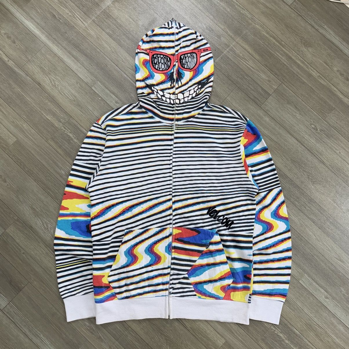 Volcom 2000’s Volcom Genuine Rainbow Stripe Monster Fullzip Hoodie Size US M / EU 48-50 / 2 - 1 Thumbnail