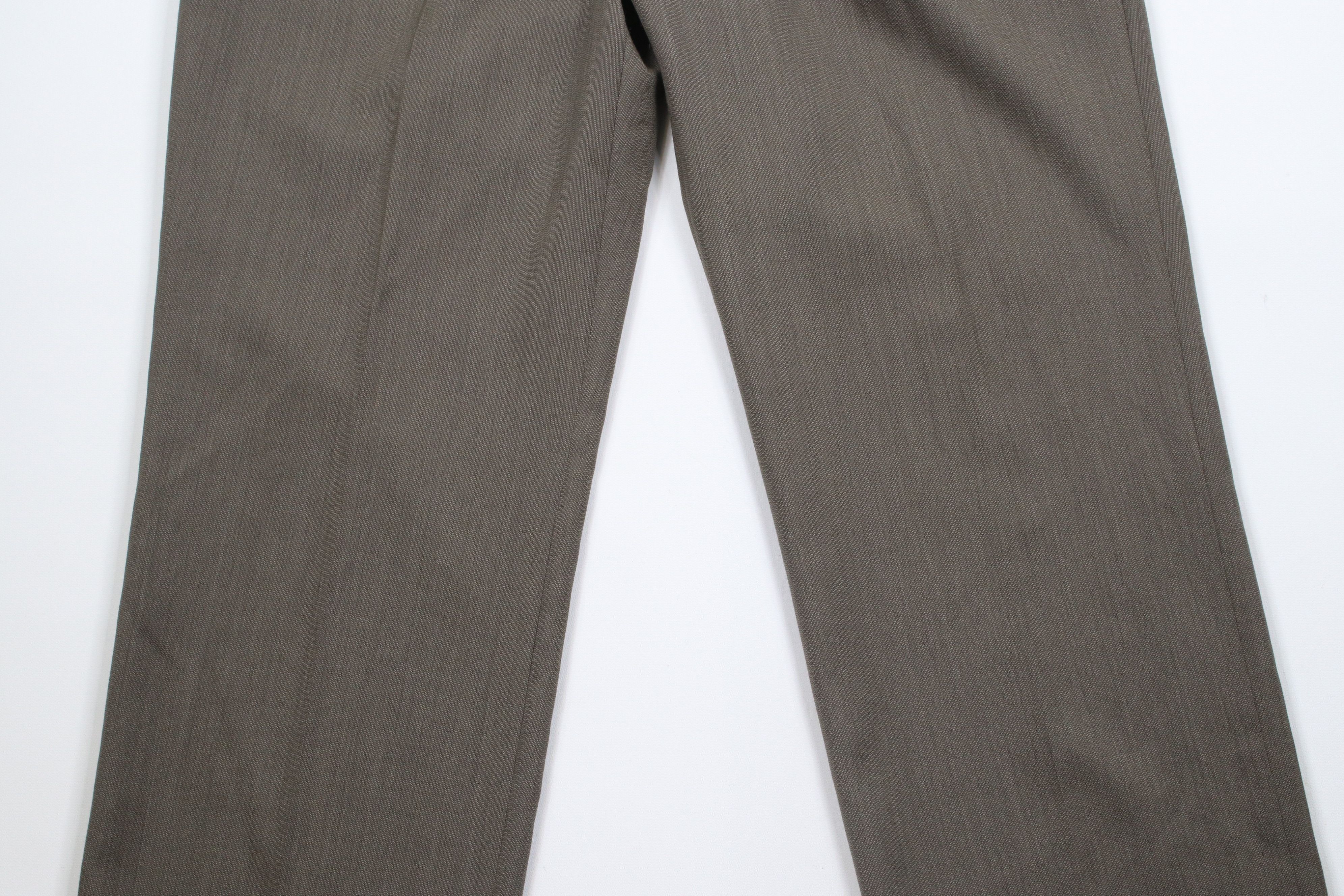 Vintage Vintage 90s Streetwear Wool Blend Wide Leg Chino Pants Brown Size US 34 / EU 50 - 3 Thumbnail