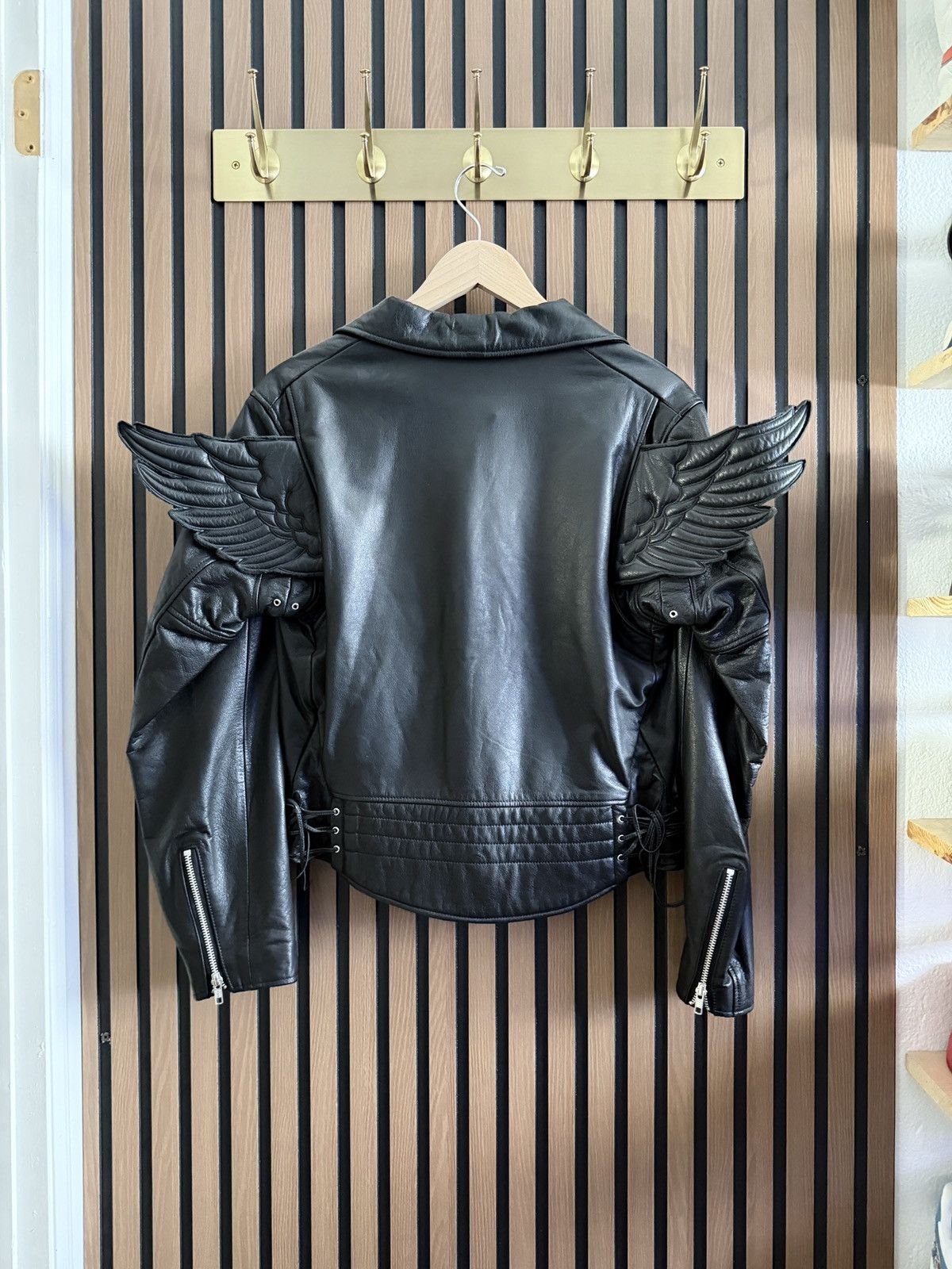 Adidas × Jeremy Scott ADIDAS JEREMY SCOTT WINGS LEATHER JACKET Size US M / EU 48-50 / 2 - 2 Thumbnail
