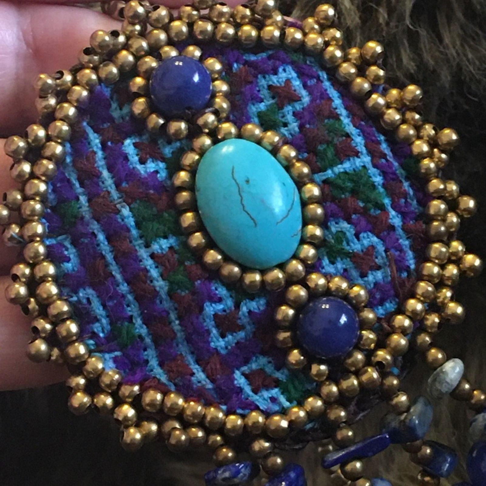 Jewelry Handcrafted beaded medallion tassel necklace Size ONE SIZE - 6 Thumbnail
