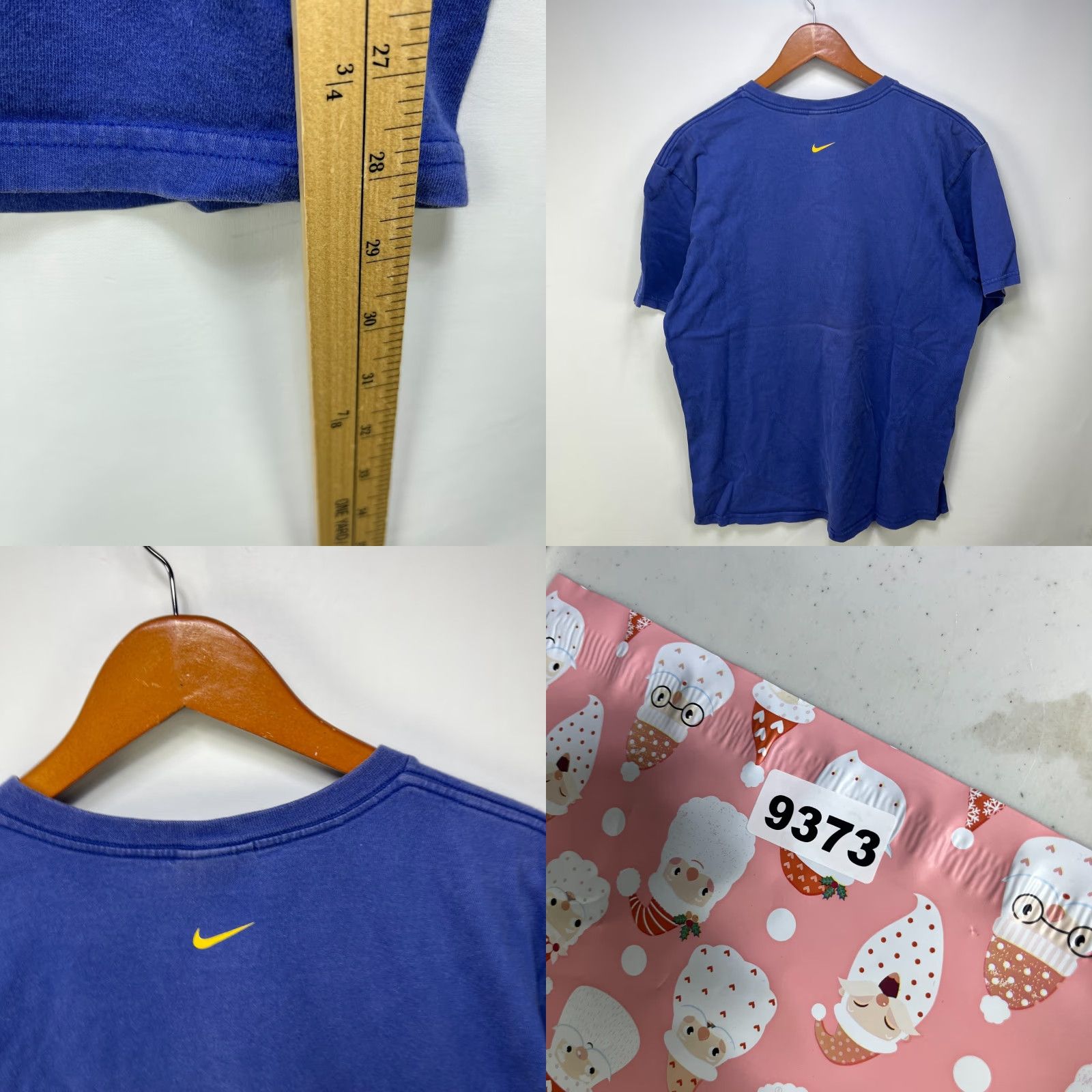 Nike VINTAGE Nike Bubble Letter Spellout Y2K Graffiti T Shirt M Skater Rare Blue Cotton Logo 90s Men Short Sleeve Mock Neck Nike Air 2000s Size US M / EU 48-50 / 2 - 8 Thumbnail