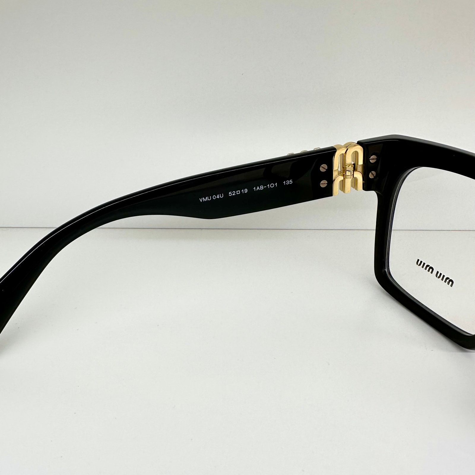 Miu Miu MIU MIU Womens Eyeglasses Black Square Full Rim frames Size ONE SIZE - 4 Thumbnail