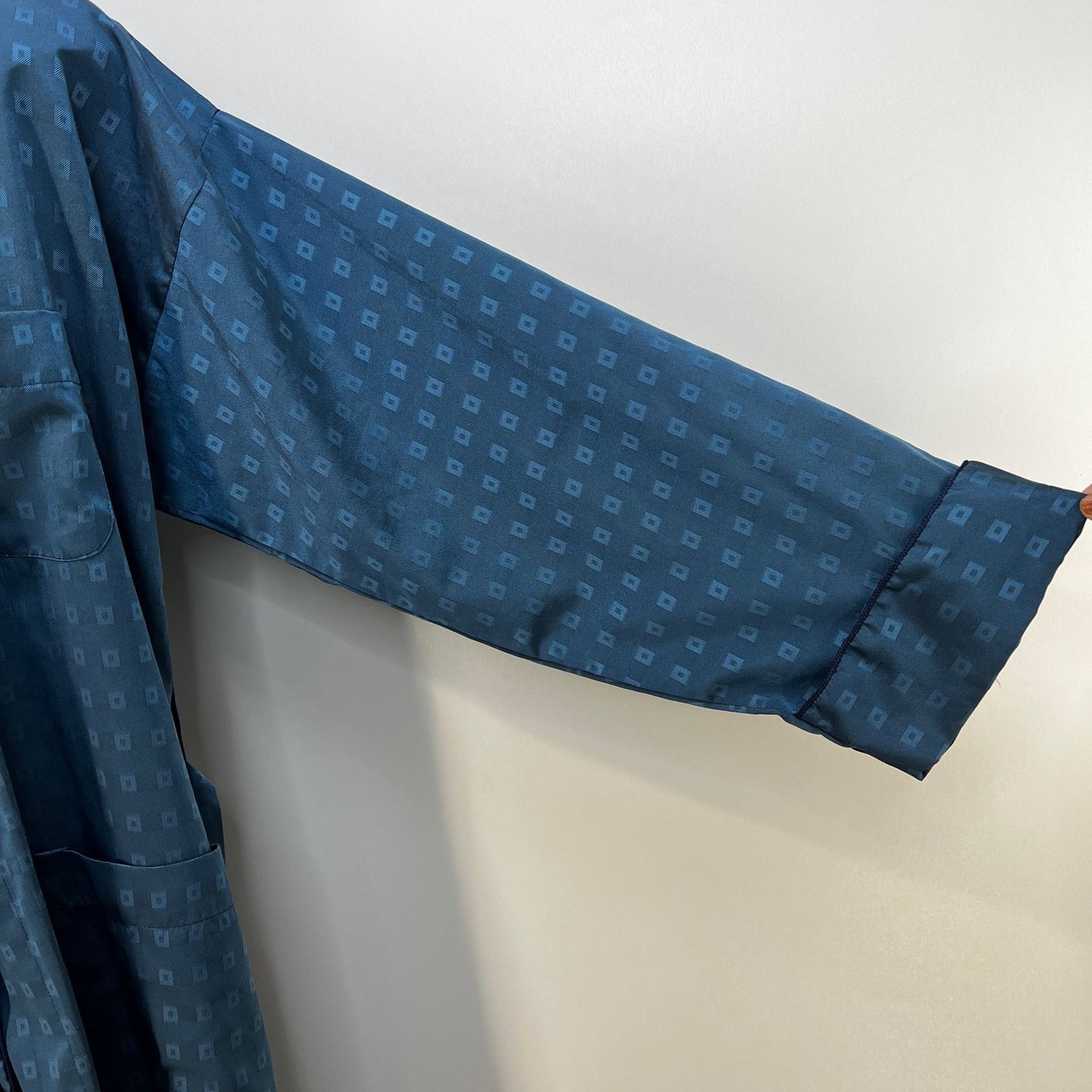 Saks Fifth Avenue × Vintage Vintage Sak Fifth Ave Robe Dressing Gown Blue Size ONE SIZE - 7 Thumbnail
