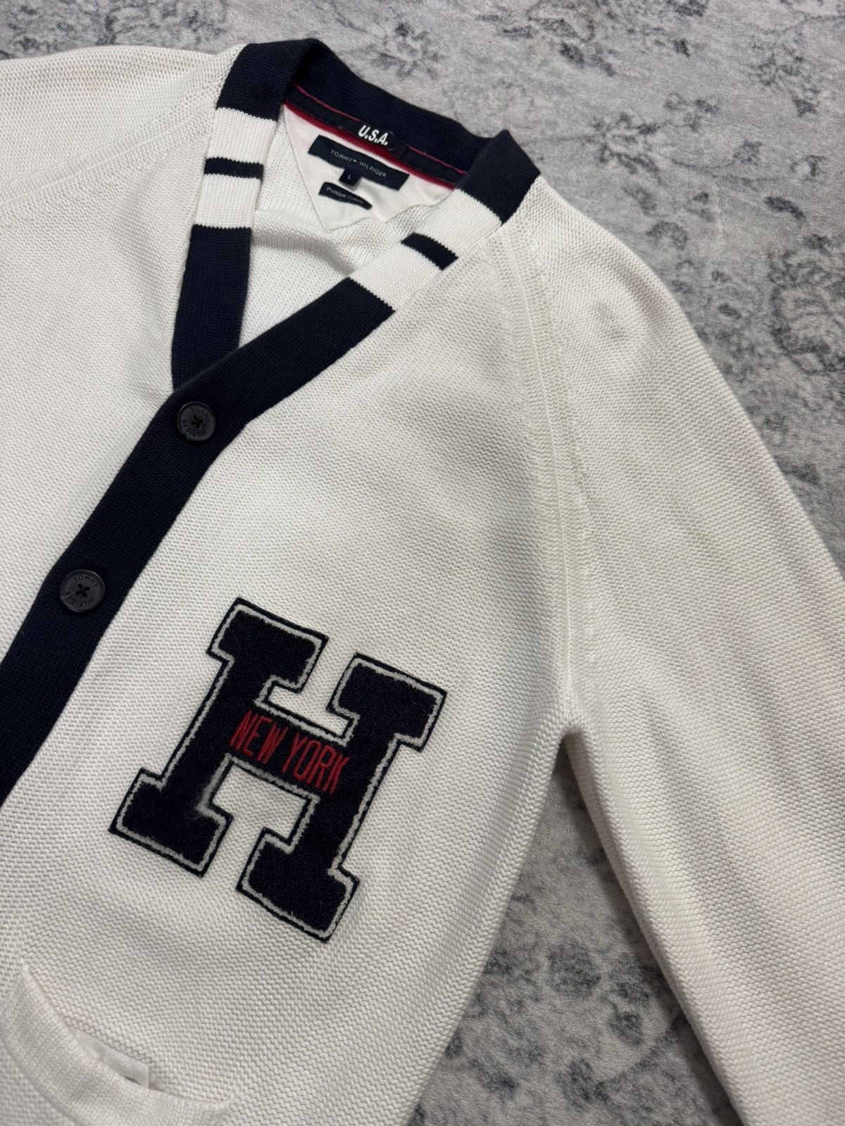 Tommy Hilfiger VINTAGE TOMMY HILFIGER BUTTON UP CARDIGAN Size US M / EU 48-50 / 2 - 2 Thumbnail