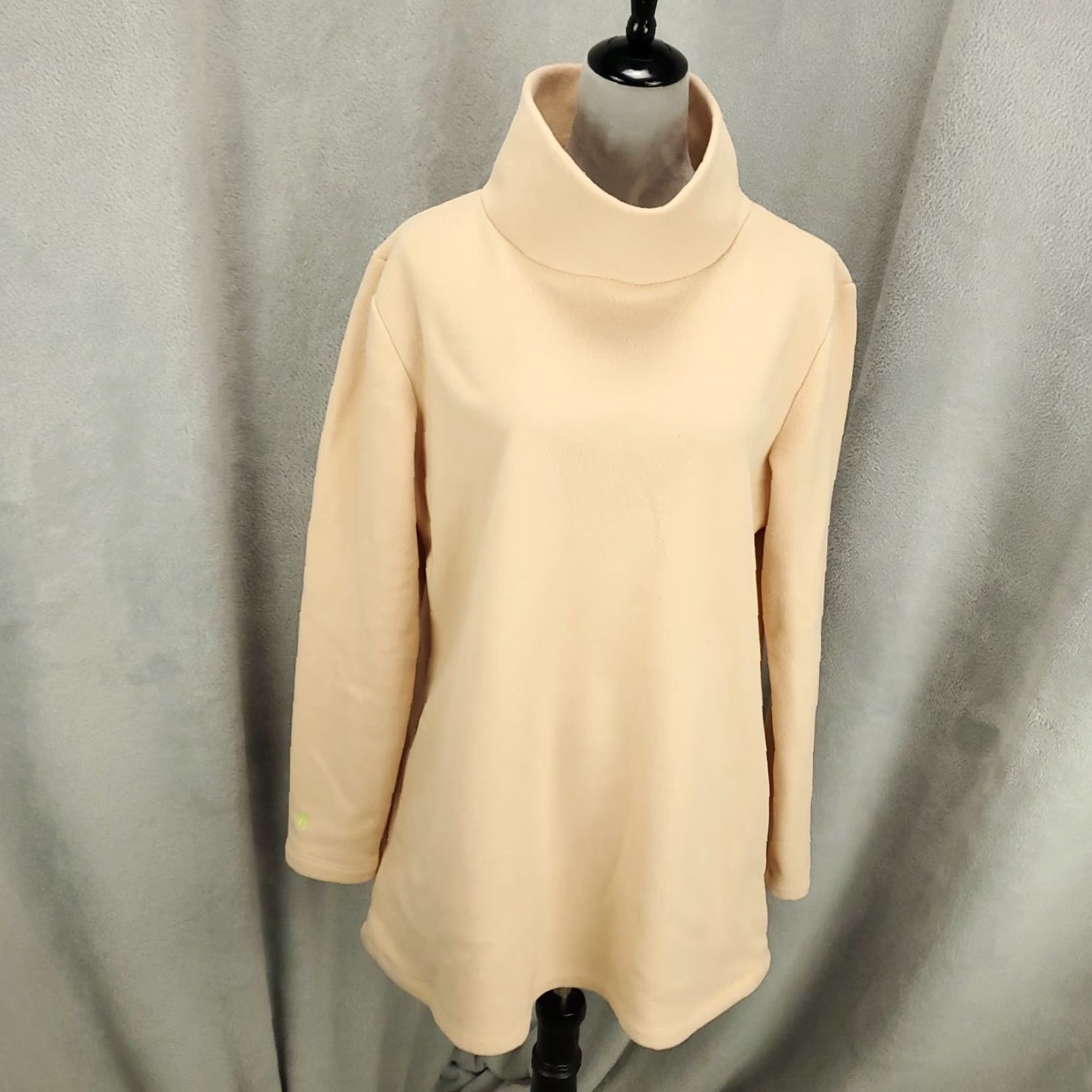 Vintage Dudley Stephens Womens Turtleneck Sweater 2XL Tan Beige Fleece Pullover Knit Long Sleeve Casual Streetwear Vintage: No (Oops) Size XXL / US 16-18 / IT 52-54 - 2 Thumbnail