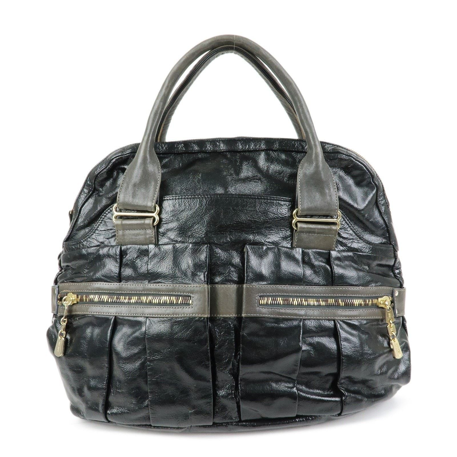 Chloe Chloe See by Chloe Boston Patent Leather Satchel Black Size ONE SIZE - 1 Thumbnail
