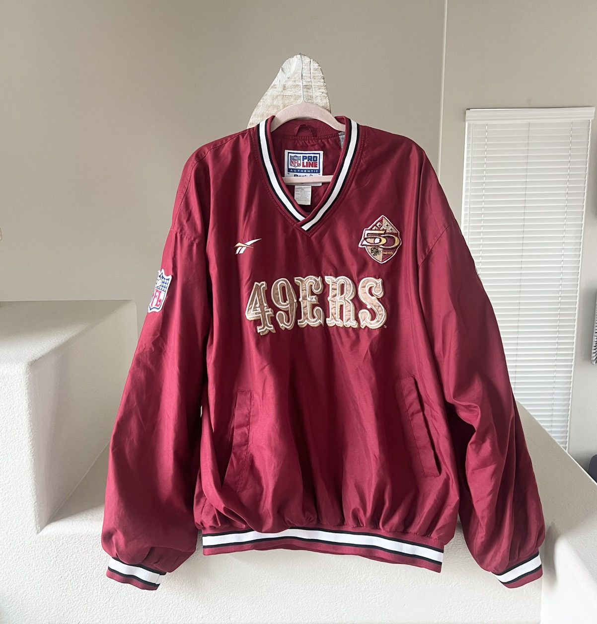 Reebok Vintage 90s Reebok San Francisco 49ers Pullover Windbreaker Size US XXL / EU 58 / 5 - 3 Thumbnail
