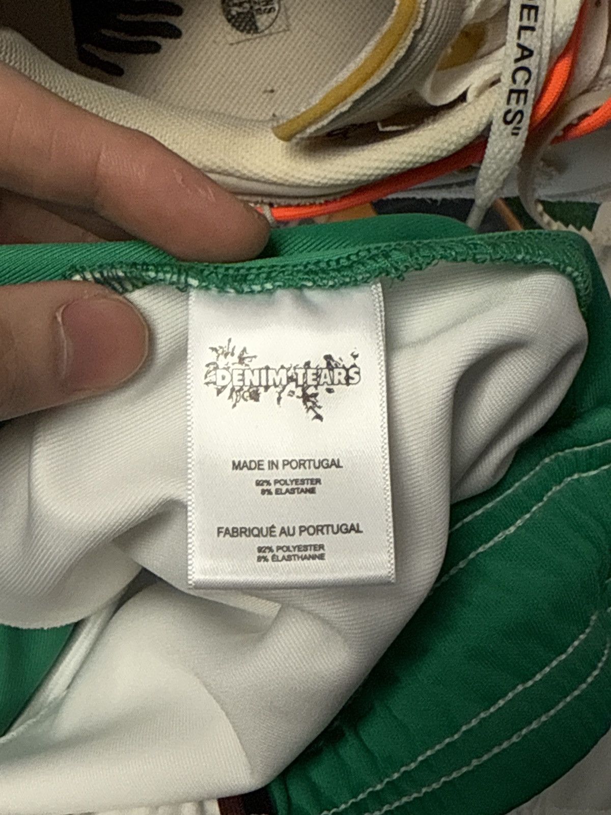 DENIM TEARS Denim Tears Green White Track Pants Size L Size US 34 / EU 50 - 11 Thumbnail