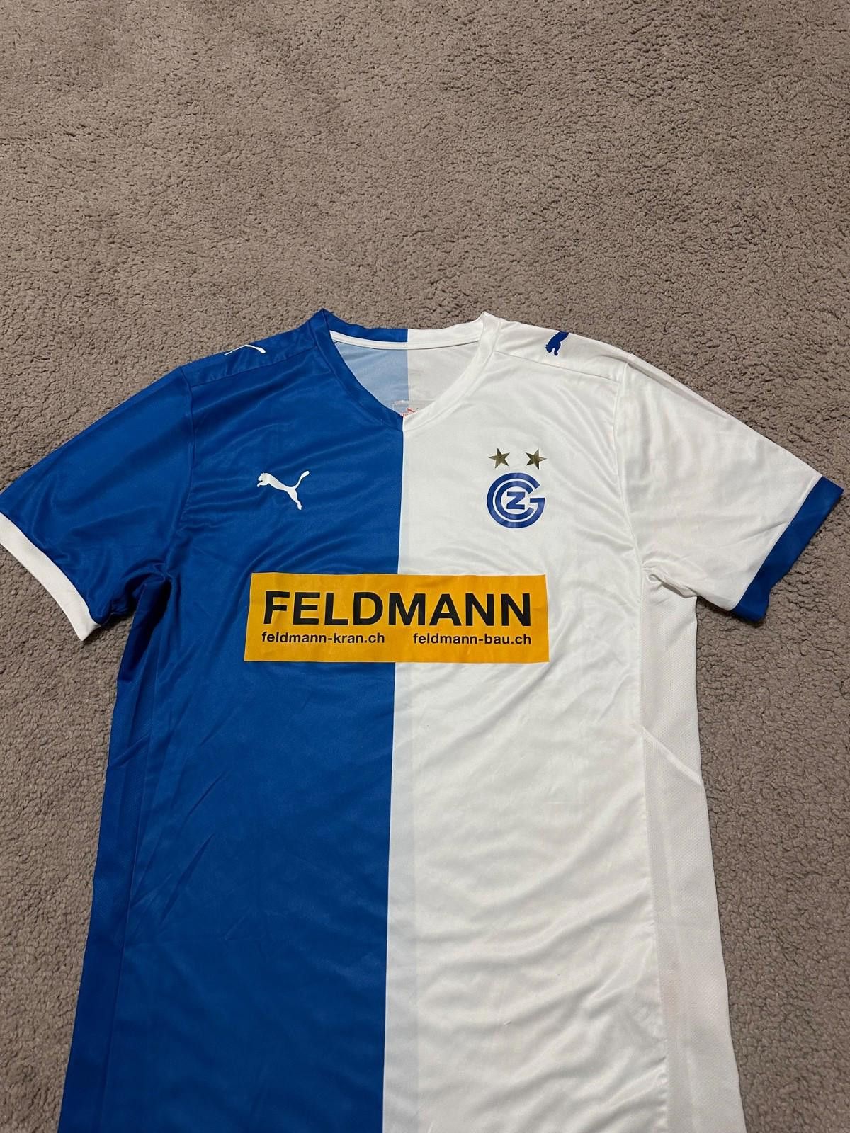 Puma GRASSHOPPERS 2012 2013 HOME FOOTBALL SHIRT SOCCER JERSEY Size US XXL / EU 58 / 5 - 3 Thumbnail